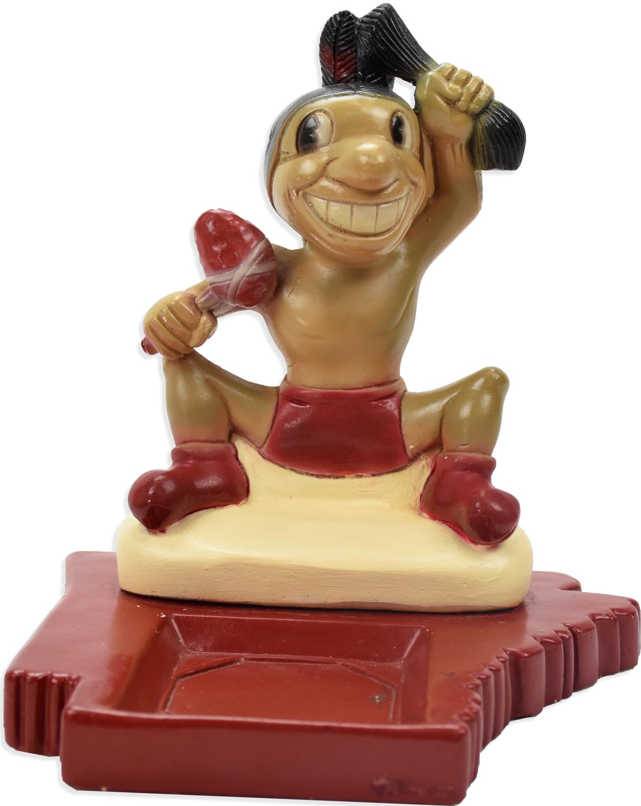 - 1940s Cleveland Indians Chief Wahoo "State of Ohio Ashtray"
