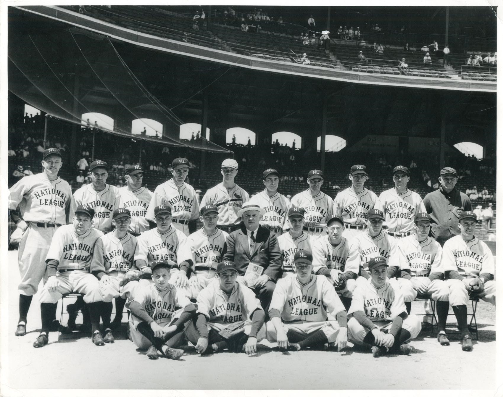 Baseball Photographs - 1933 All Star Game Oversized Type 1 Presentation Photograph.(PSA/DNA)