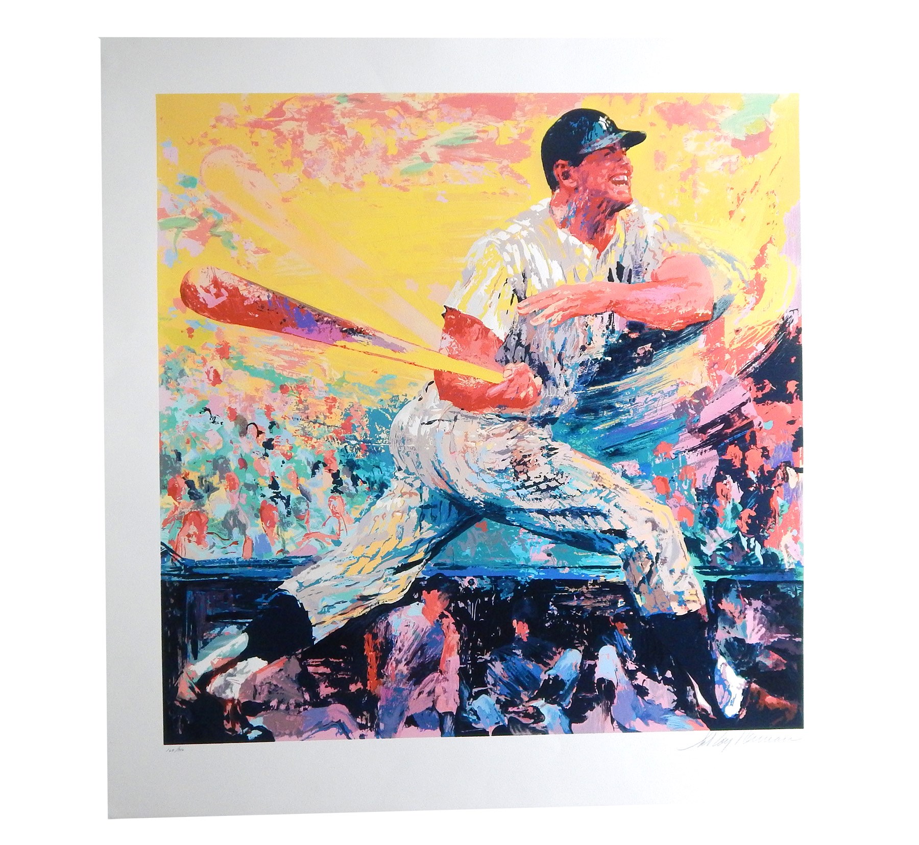 - 1999 Mickey Mantle Serigraph Artist Signed by LeRoy Neiman (#169/350)