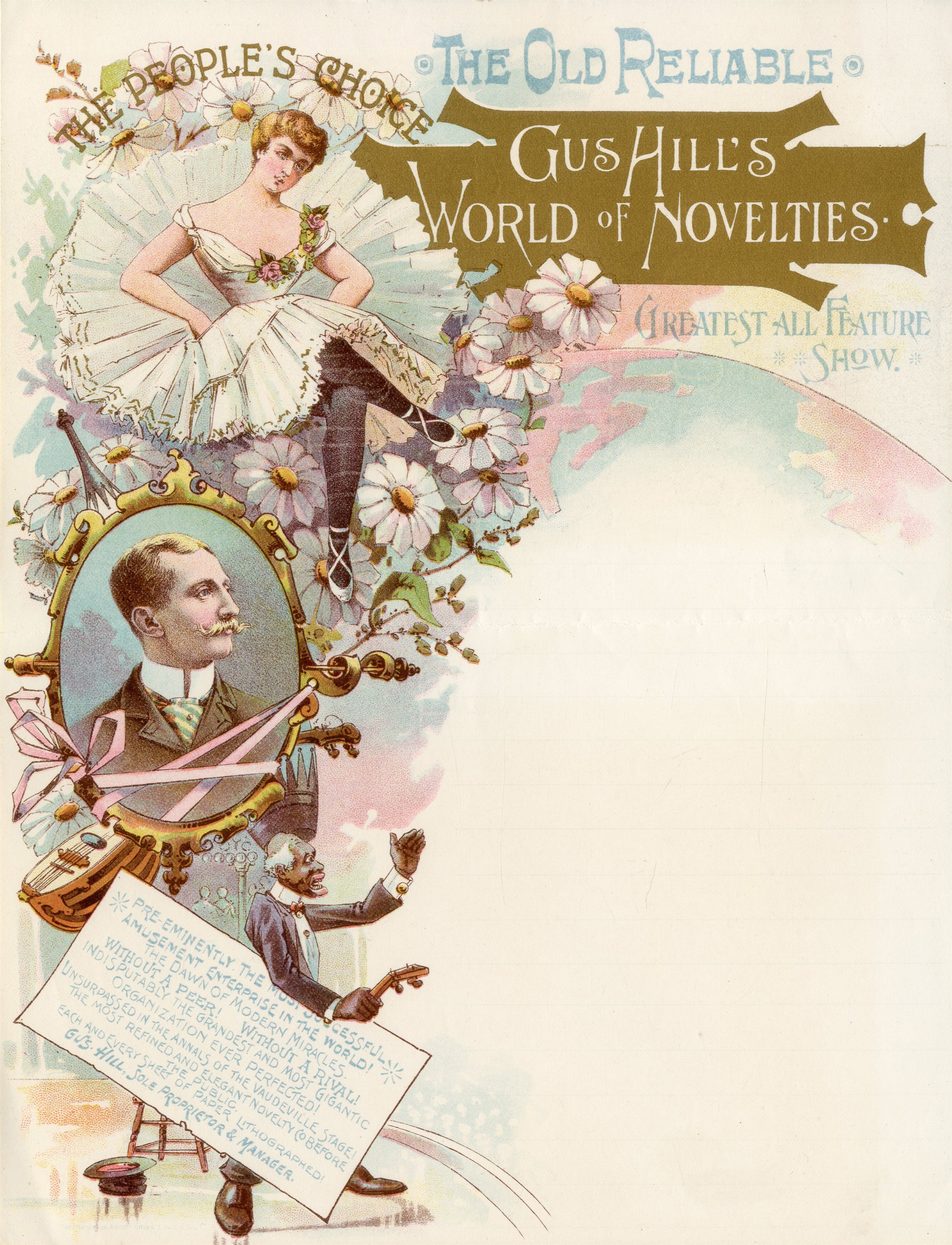 1890s Vaudeville Blank Letterhead (4)
