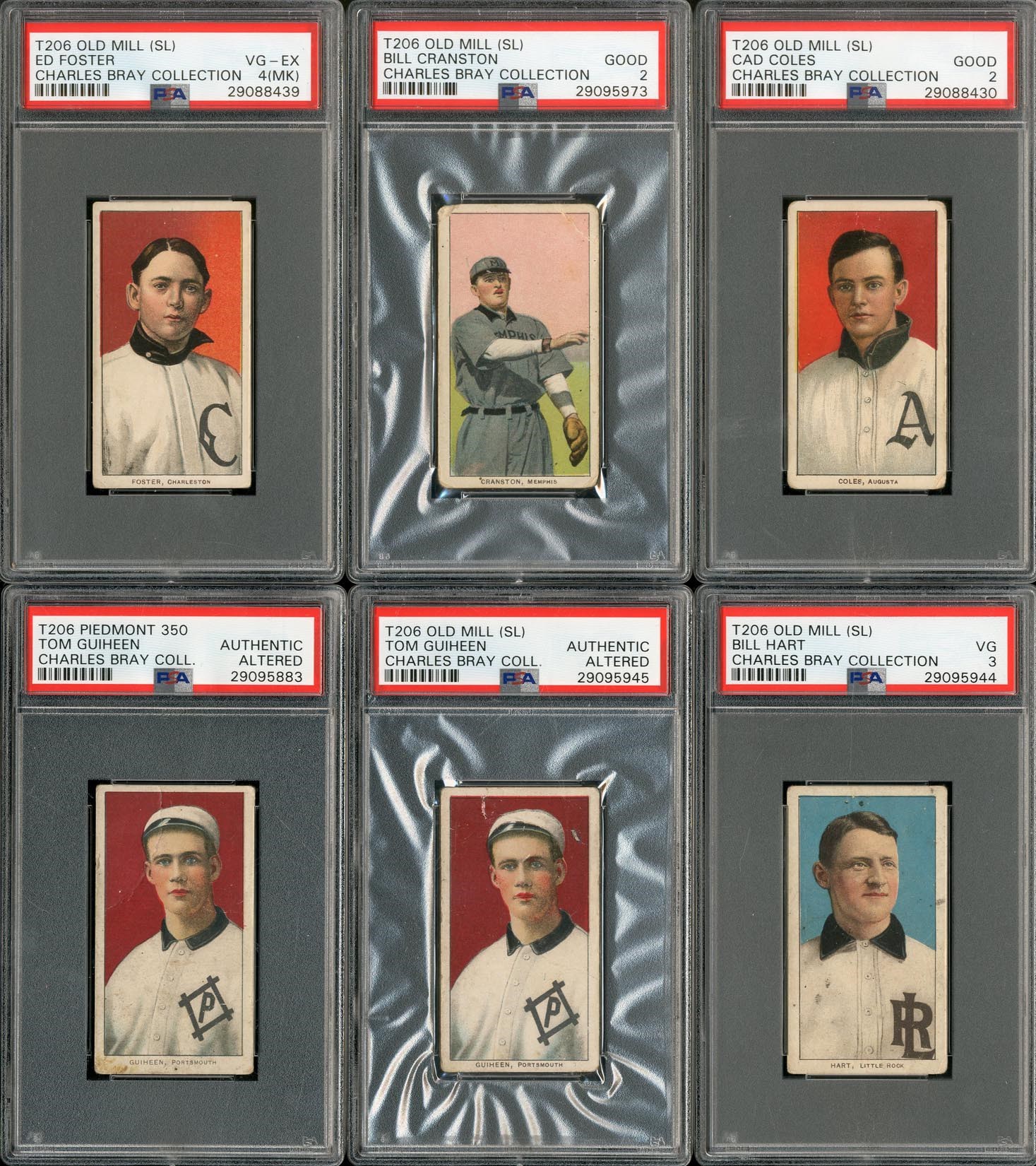 - T206 Southern Leaguer Collection (24) - The Charles Bray Collection
