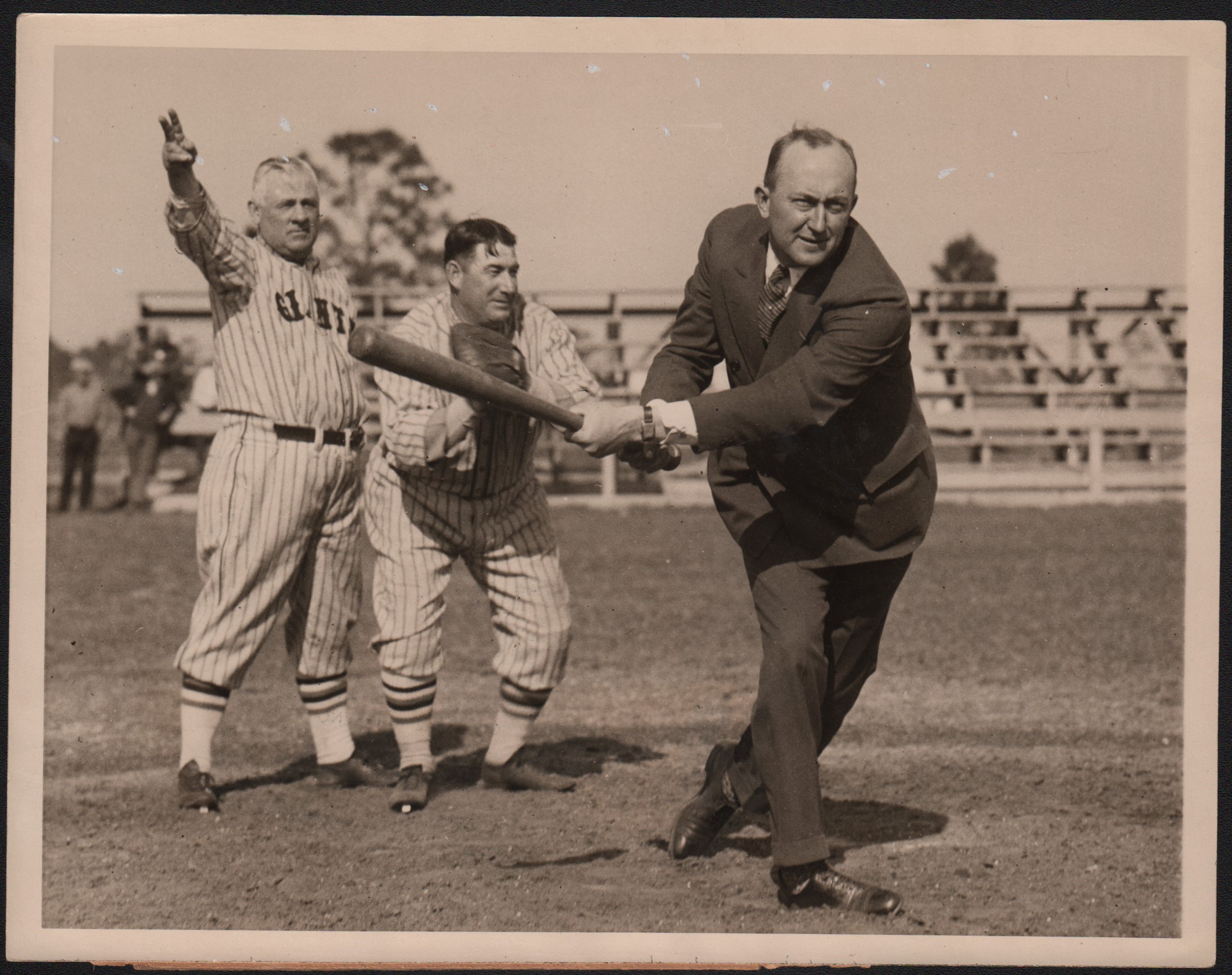 Baseball Photographs - "Cobb Gets Into The Game Again!" Photograph