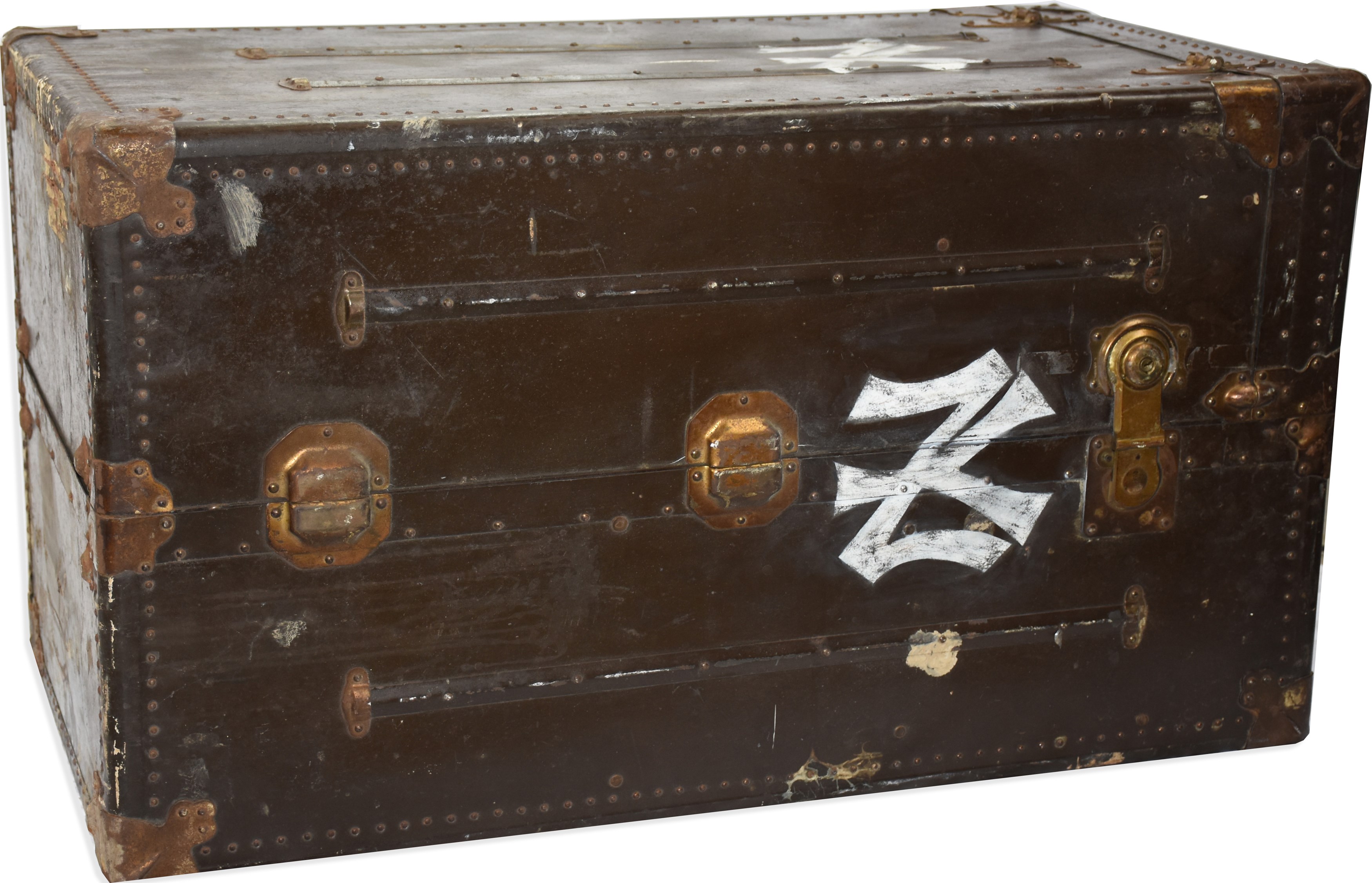 - 1920s-30s Earle Combs New York Yankees Traveling Steamer Trunk
