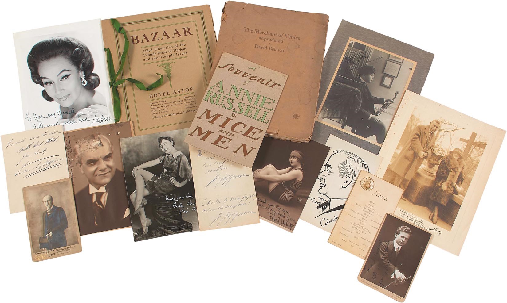 The New Yorker Collection - 19th and 20th Century Theater & Music Autograph Collection (70+)