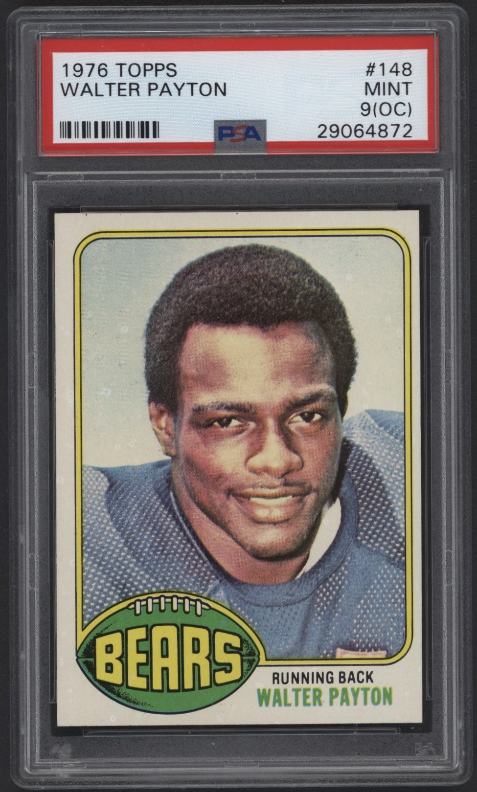 - 1976 Topps Football Complete Set (528) with Walter Payton RC PSA 9 (OC)