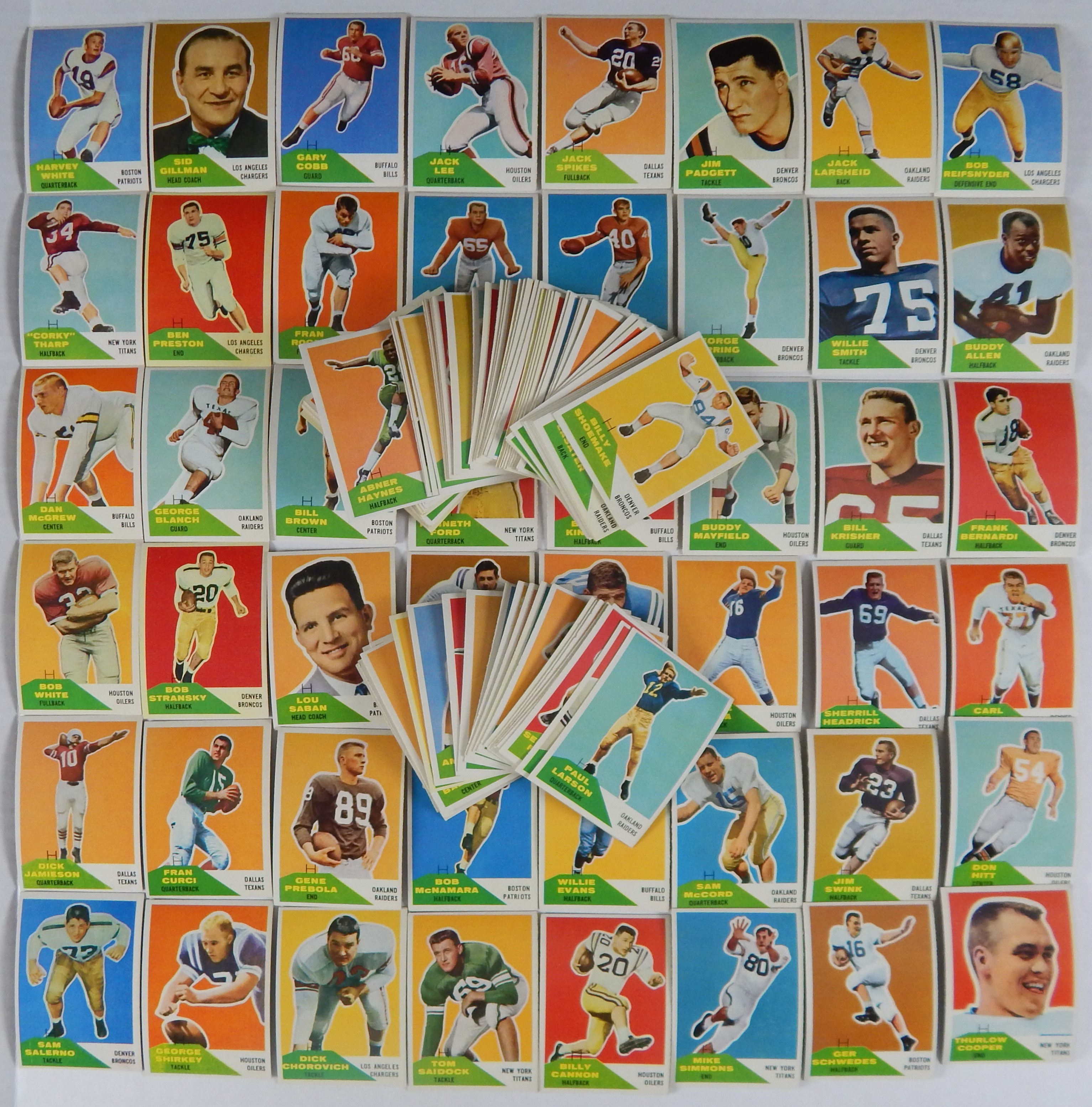 Baseball and Trading Cards - 1960 Fleer Football Complete Set (132)