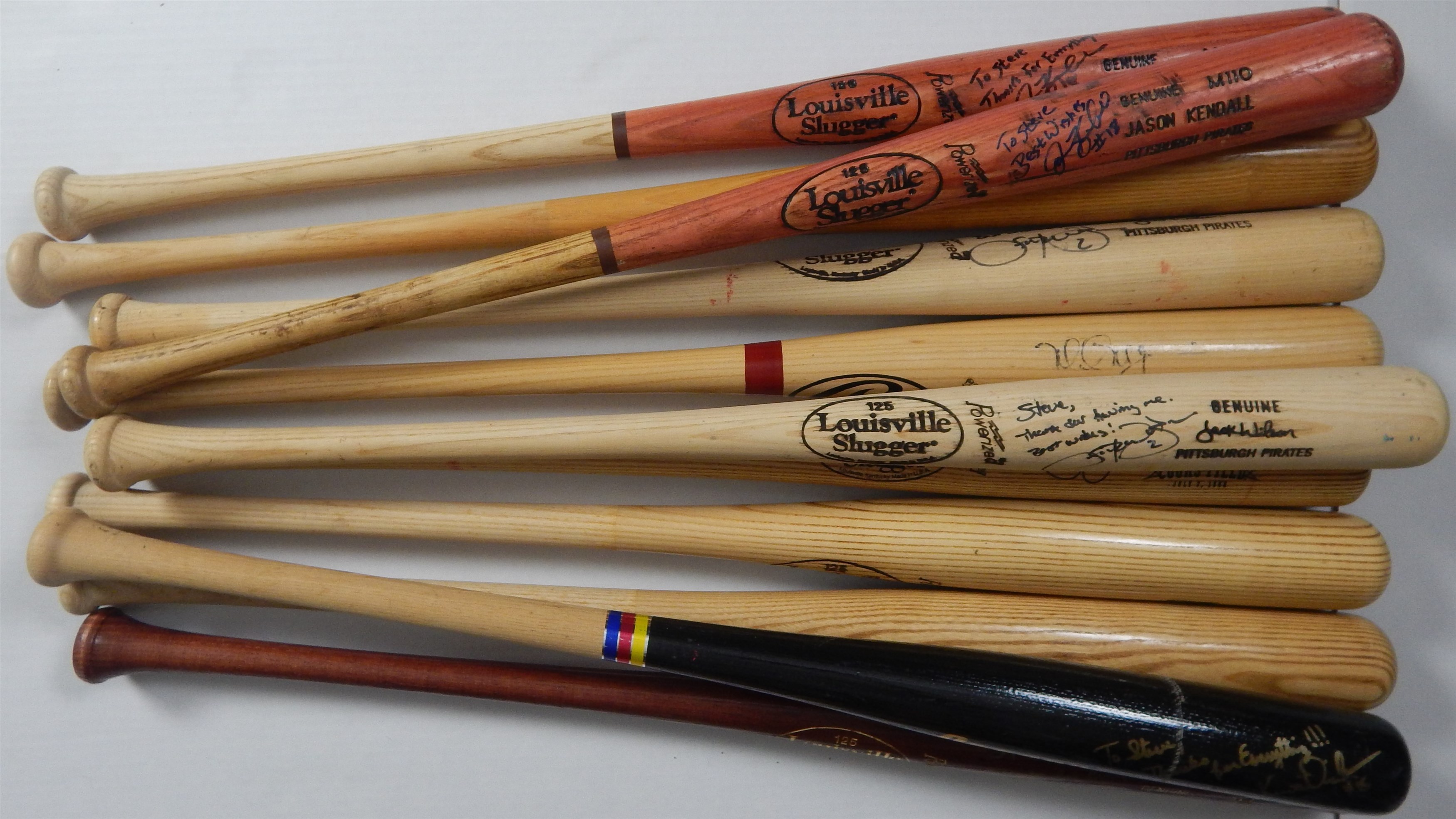 Signed and Game Used Bats Collection (11)