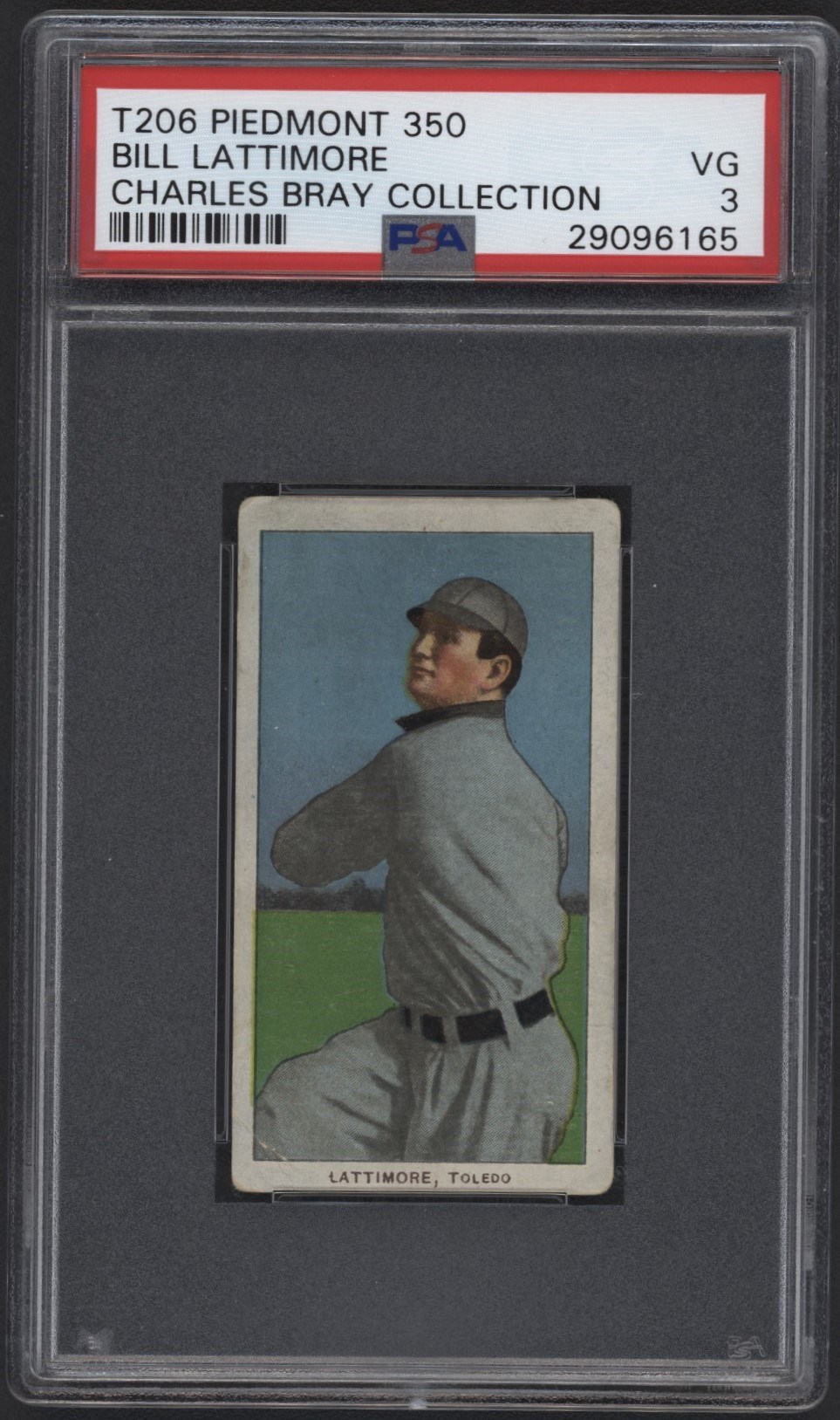 Baseball and Trading Cards - T206 Piedmont 350 Bill Lattimore PSA 3