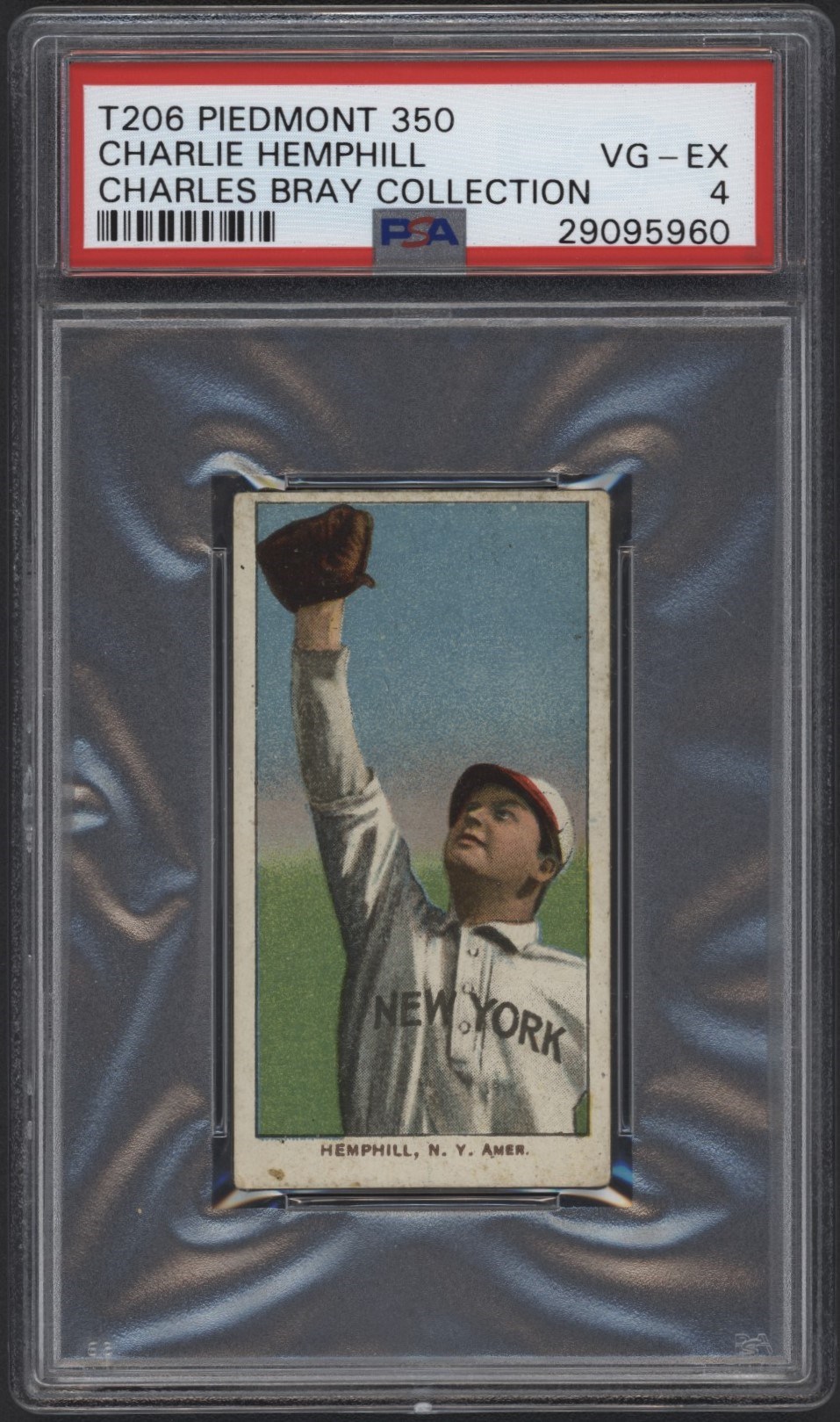 Baseball and Trading Cards - T206 Piedmont 350 Charlie Hemphill PSA 4 From the Charles Bray Collection