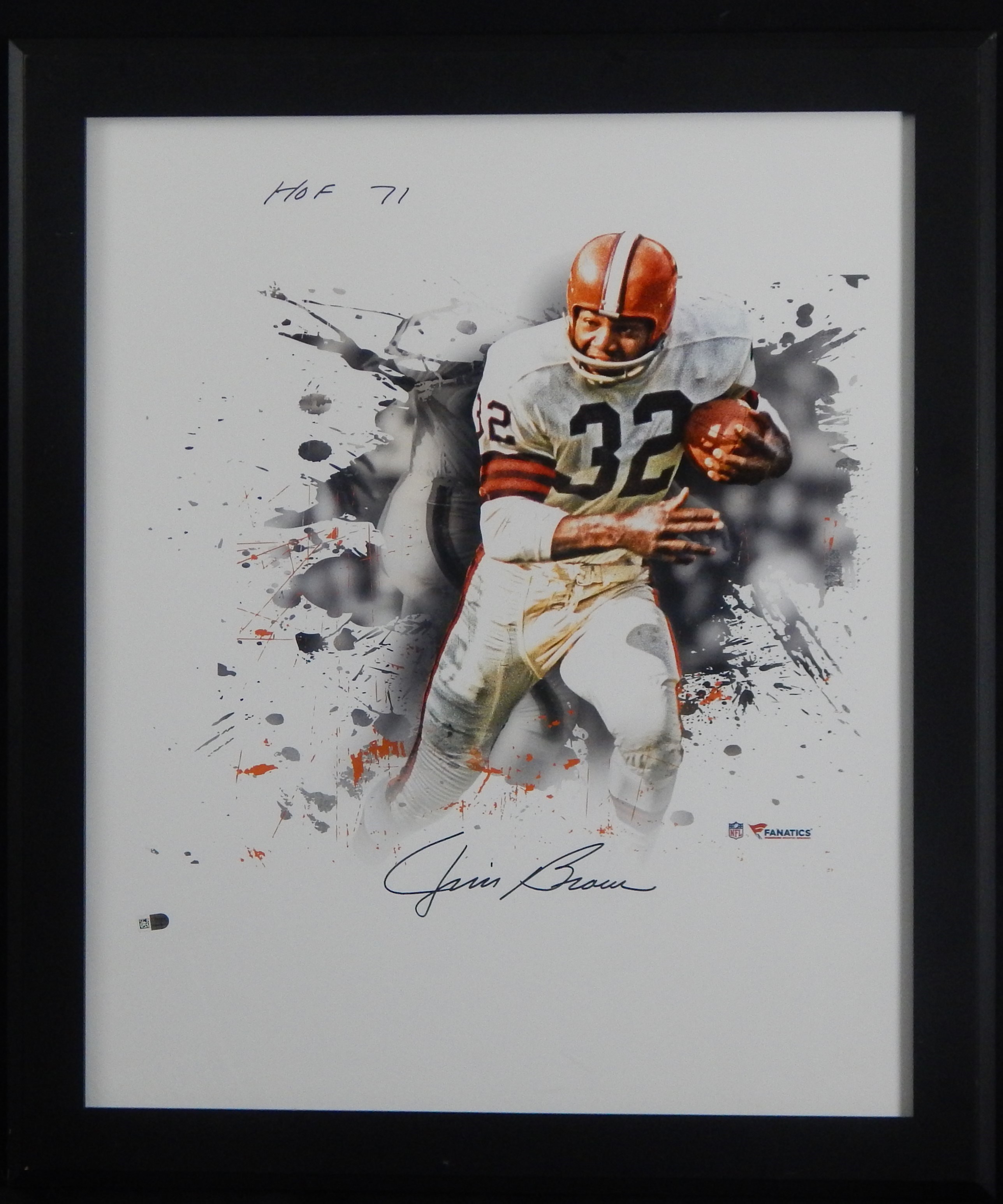 Autographs Football - Cleveland Browns Signed Prints. Set of 3
