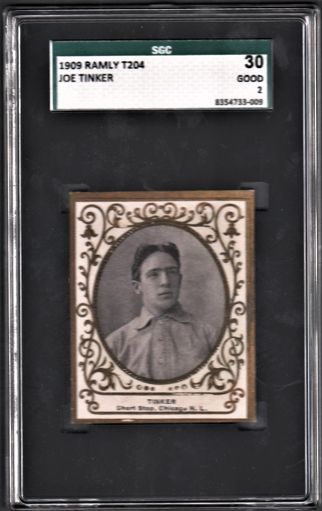 Baseball and Trading Cards - 1909 Ramly T204 Joe Tinker HOF SGC 30