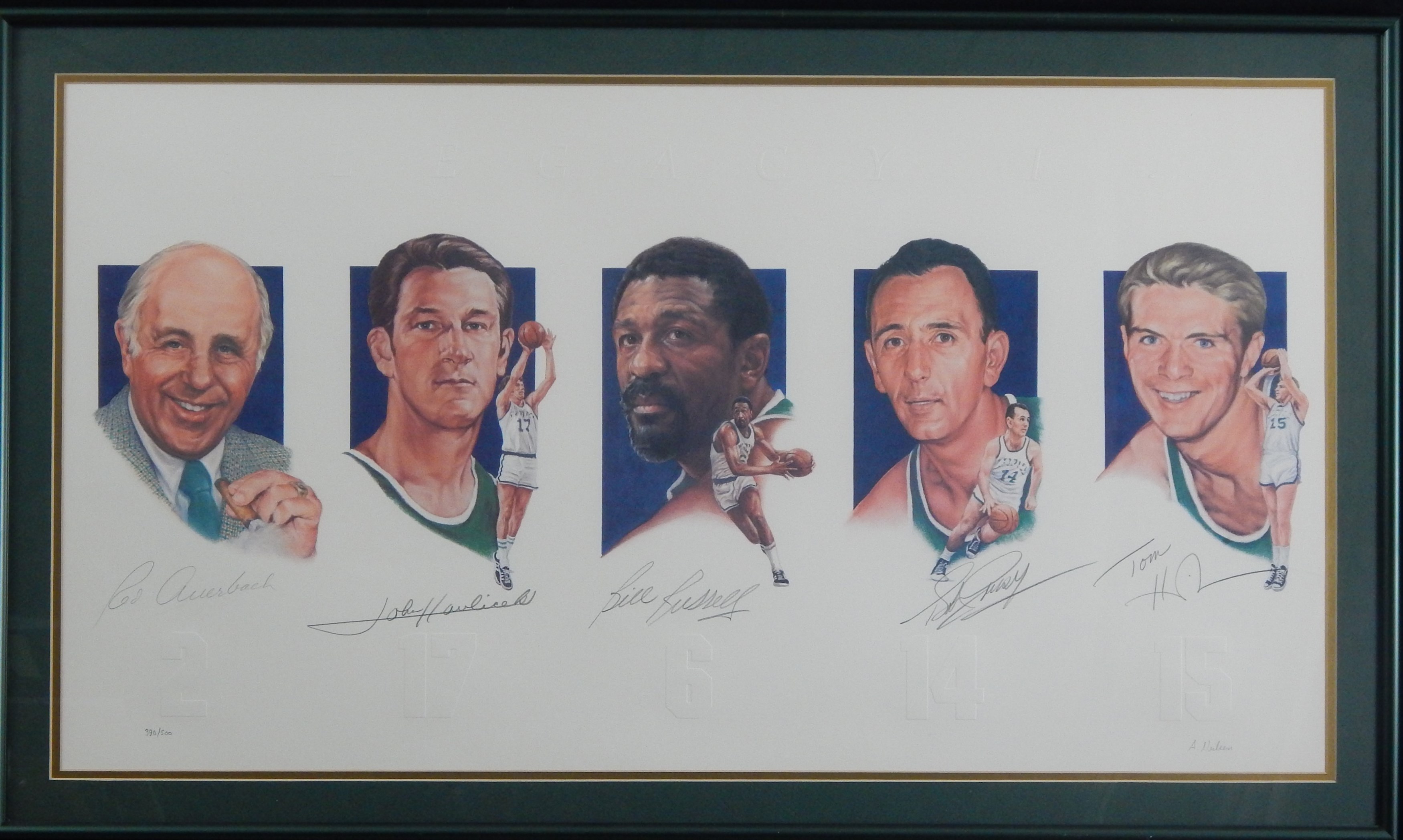 Basketball - Boston Celtics Legends Signed Print