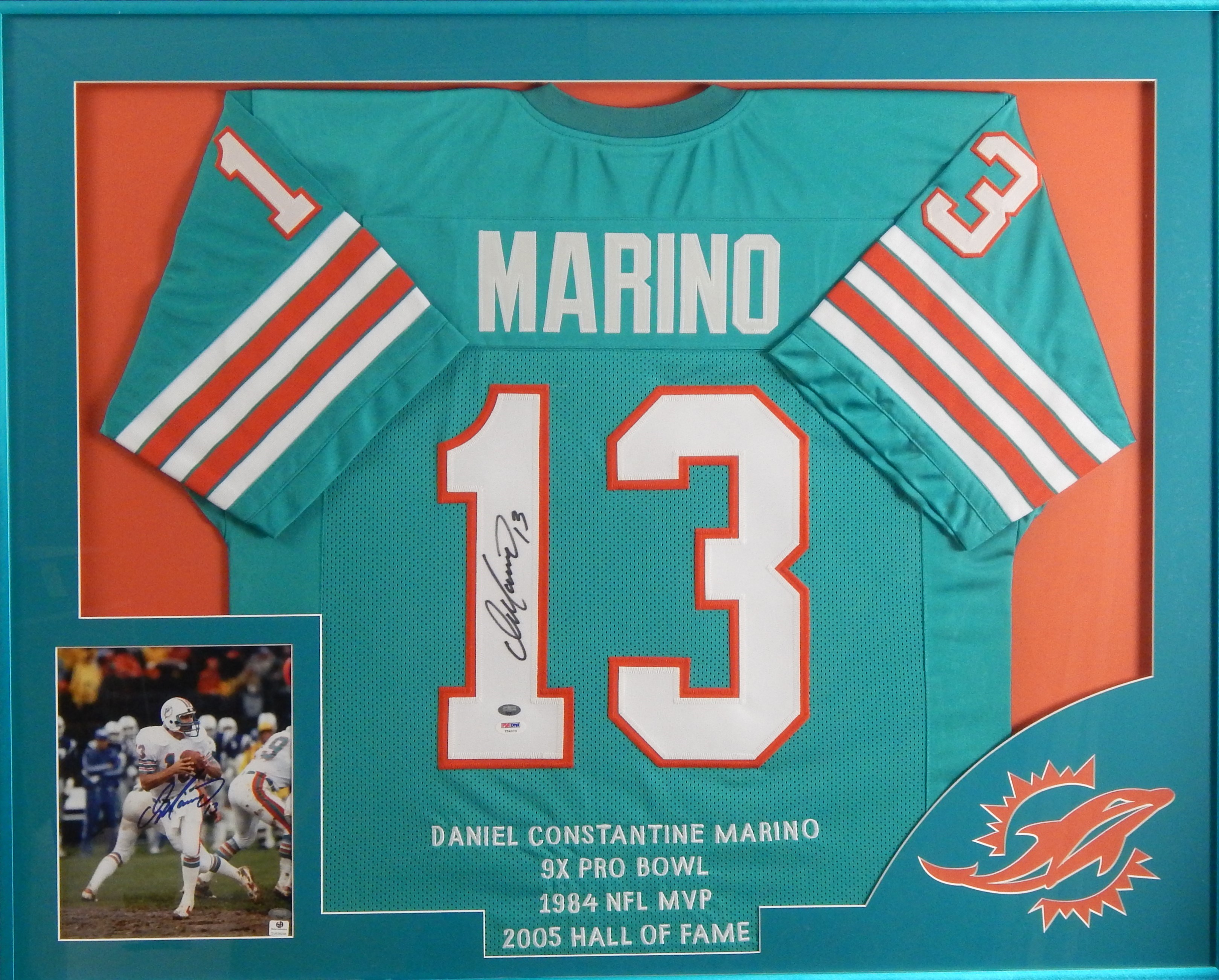 - Dan Marino Signed Replica Jersey PSA/DNA