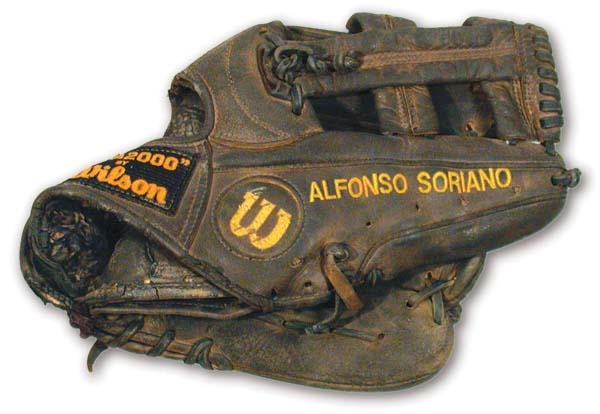 NY Yankees, Giants & Mets - Alfonso Soriano Game-Used Glove
