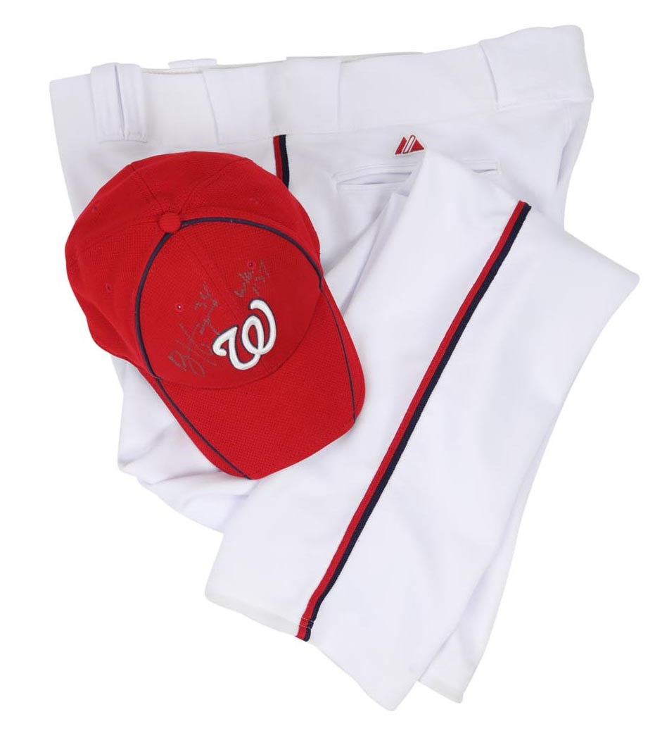 Baseball Equipment - Bryce Harper First Spring Training Cap and Pants