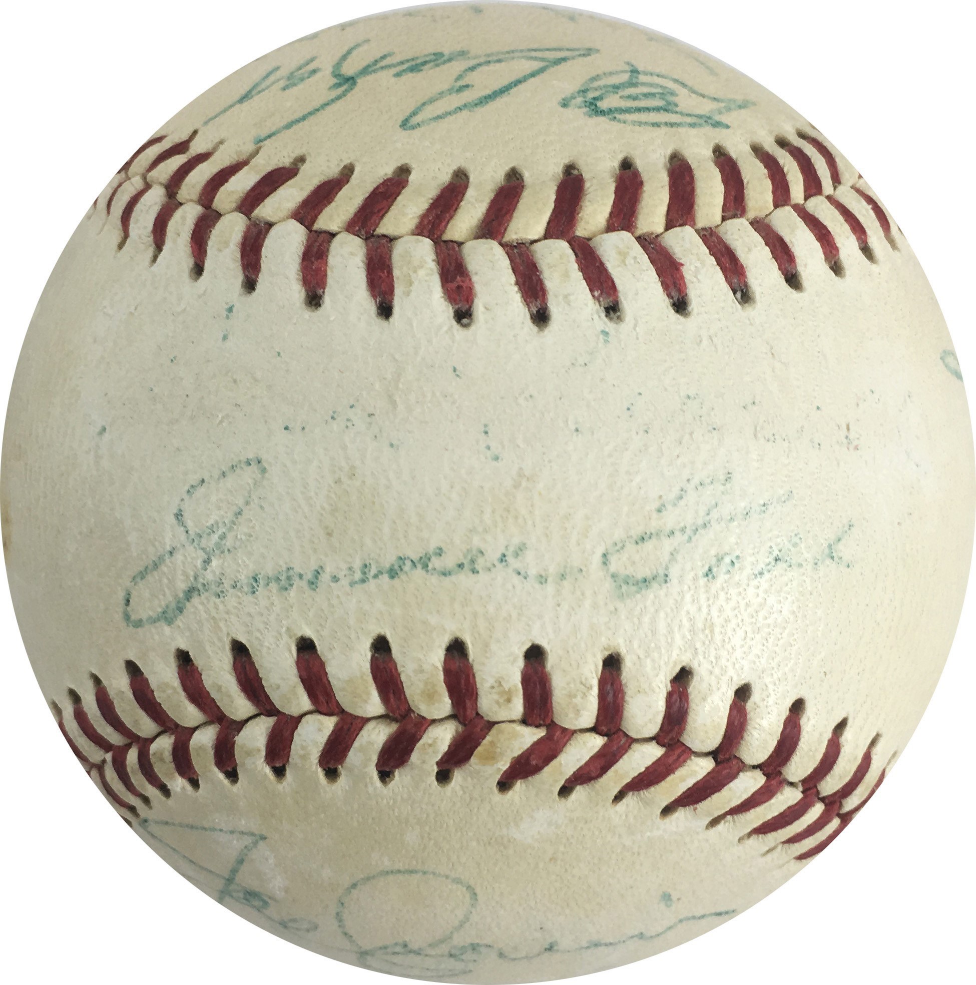 Boston Red Sox Old Timers Signed Baseball w/Jimmie Foxx
