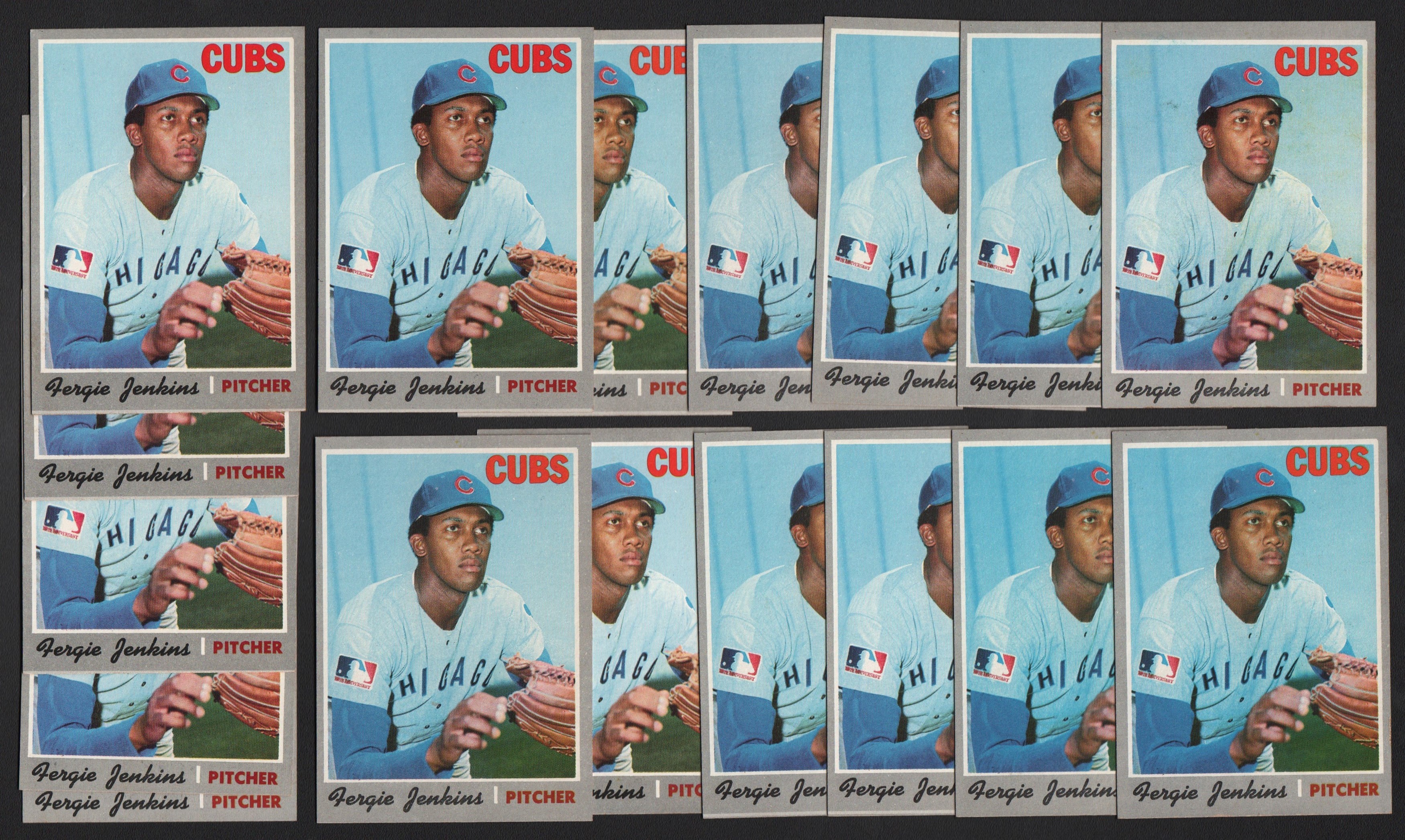 Baseball and Trading Cards - 1970 Topps Fergie Jenkins #240 High Grade Lot of 22