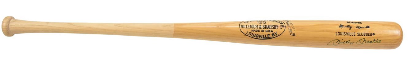 - Mickey Mantle Signed Hillerich & Bradsby Game Model Bat (PSA)