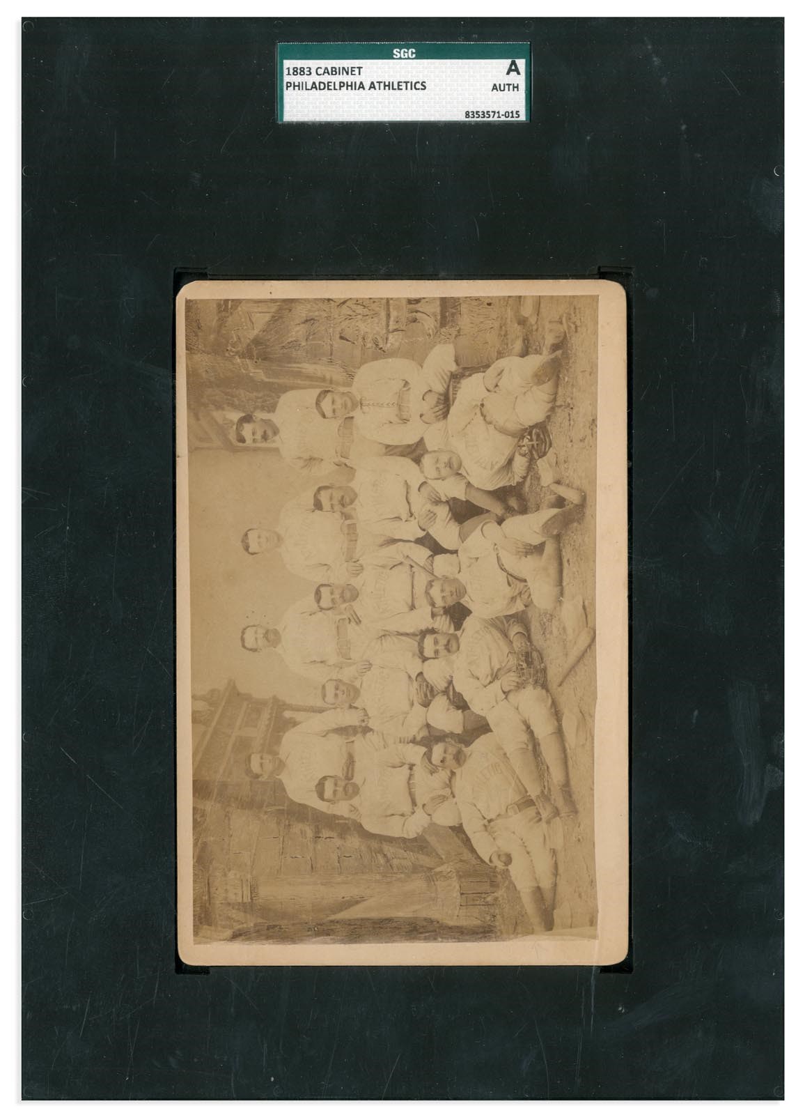 1883 Philadelphia Athletics Cabinet Photo (SGC A)