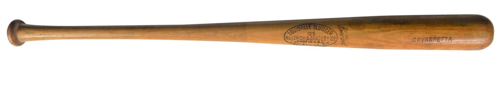 Chicago Cubs & Wrigley Field - Early 1940's Phil Cavarretta Game Used Bat "MVP and Batting Champ"