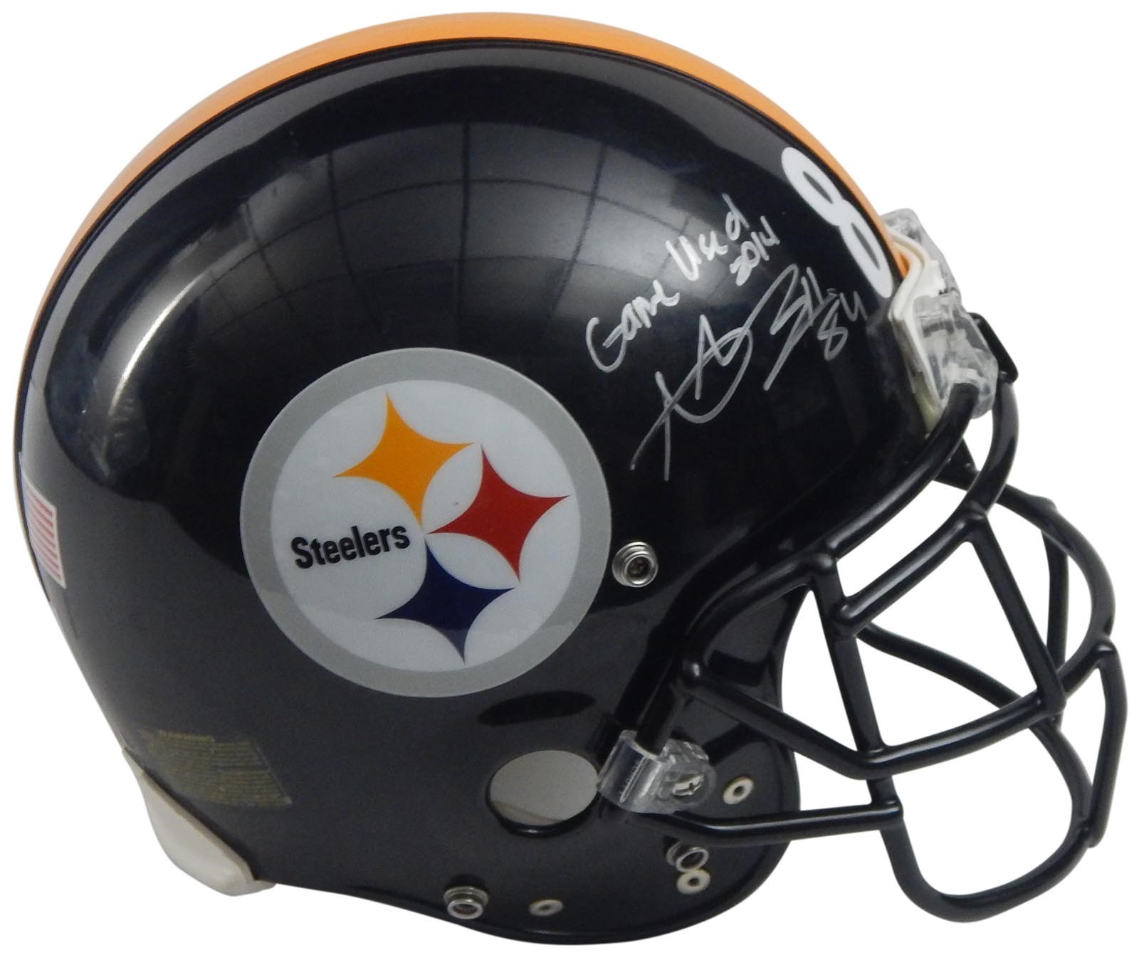 Football - Antonio Brown Pittsburgh Steelers Game Used Training Camp Helmet (Acquired Directly From Brown)