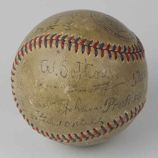 Baseball Autographs - Walter Johnson & HOFers Signed Baseball