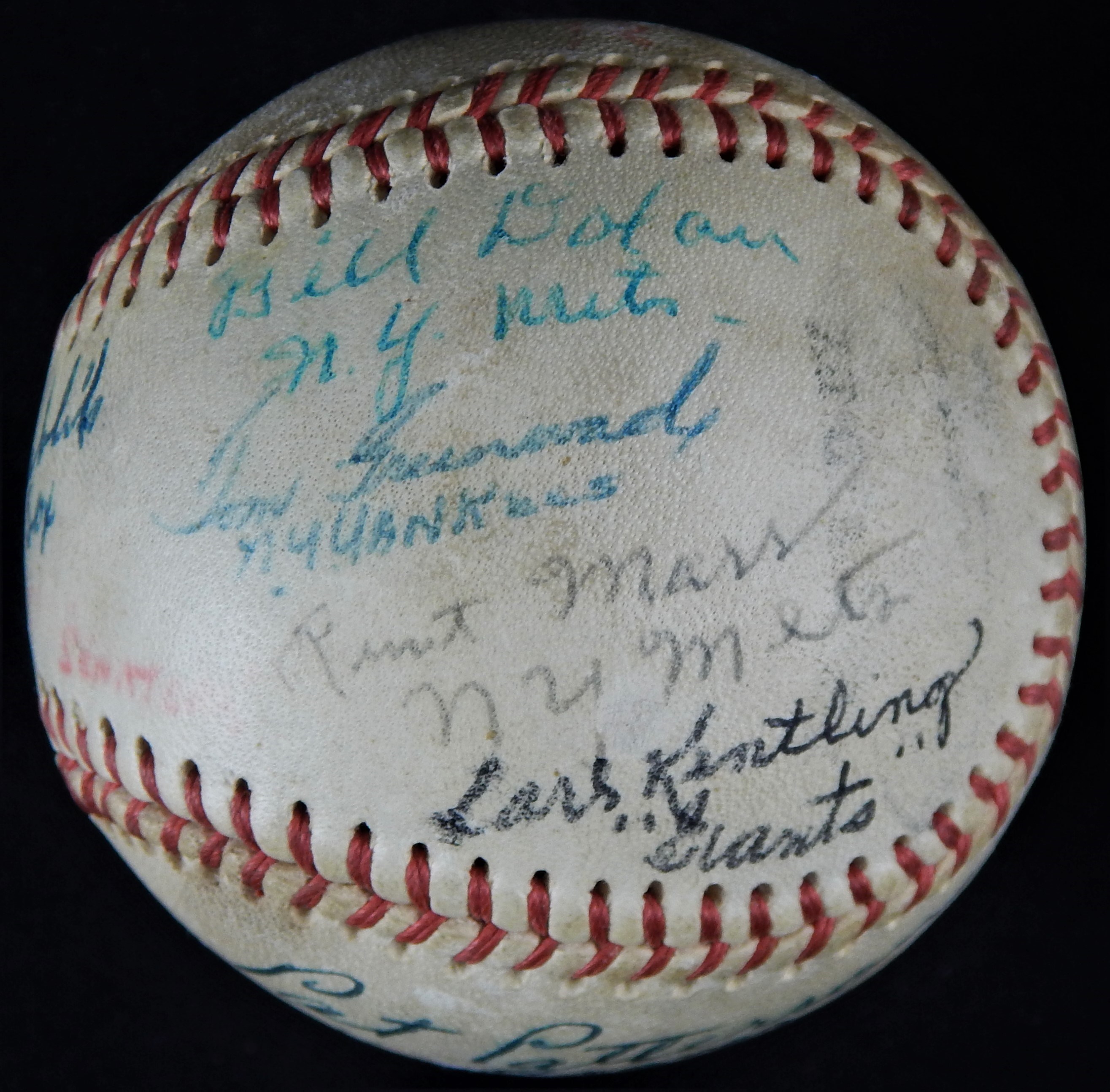Baseball Autographs - 1962-63 Major League Scouts Signed Baseball with Tom Greenwade