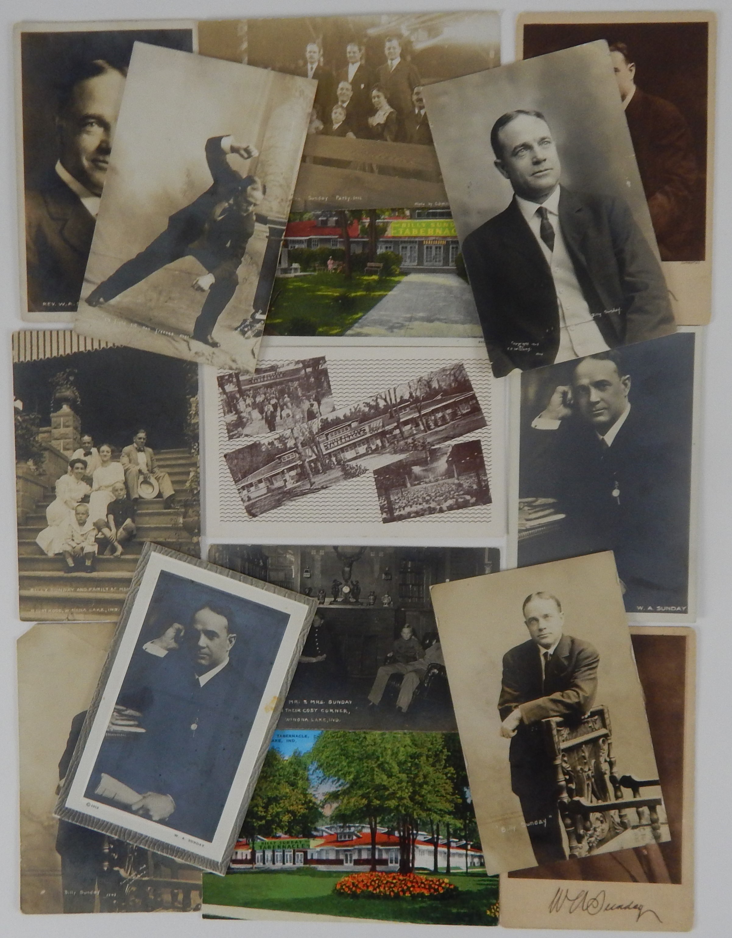 Baseball Memorabilia - Early 1900s Billy Sunday Postcards (15)