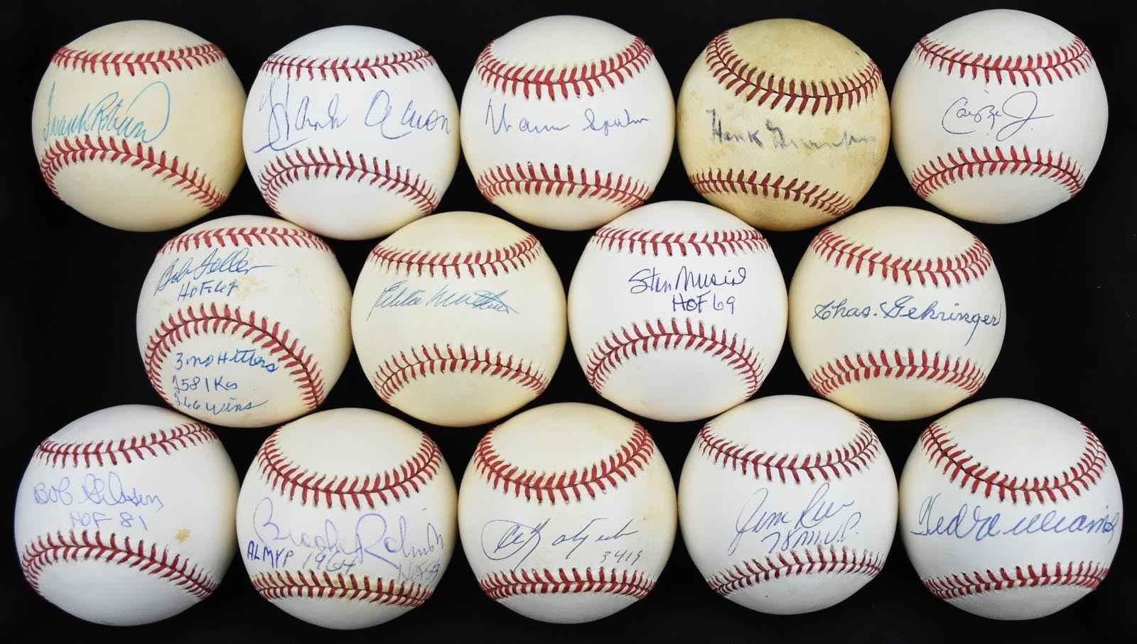 - Hall of Famers Signed Baseballs with Hank Greenberg (15+)