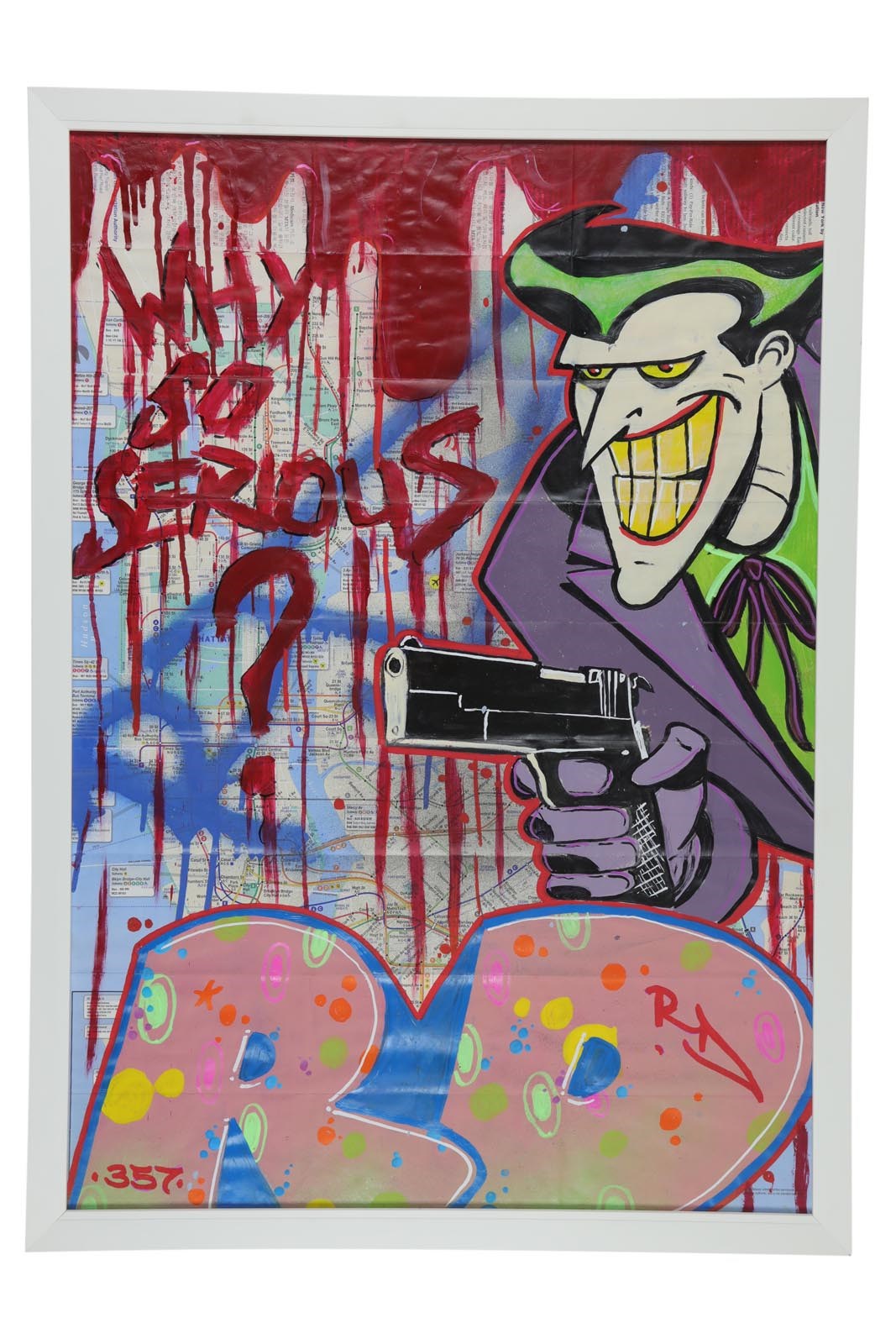 Rock And Pop Culture - The Joker "Why So Serious?" Original Painting by Robert Dwyer