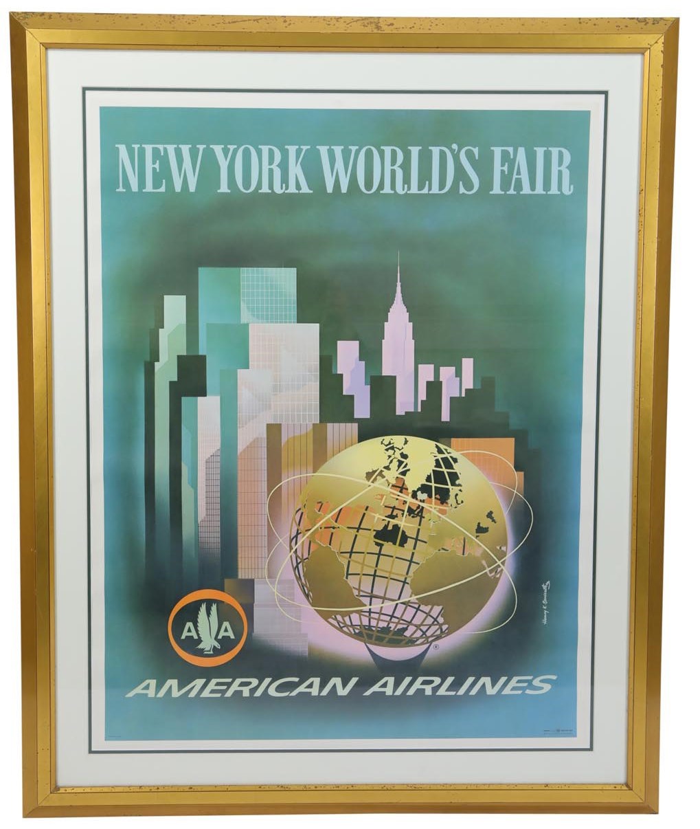 1964 World's Fair American Airlines Poster