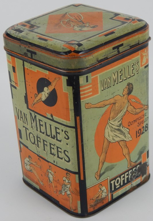 Olympics and All Sports - 1928 Olympic Toffee Tin