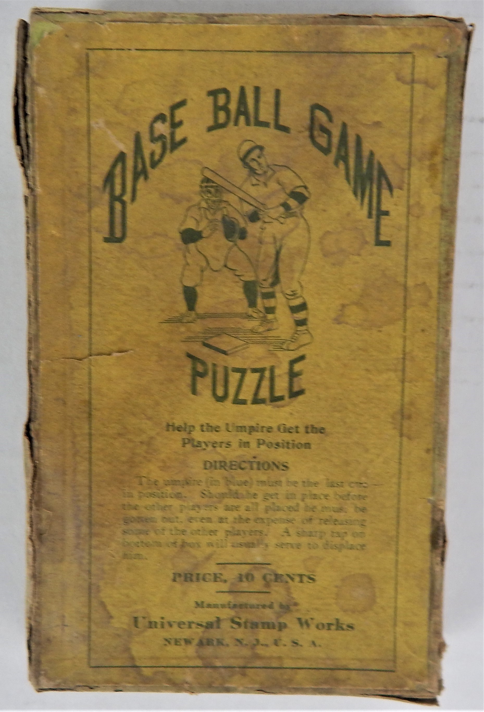 Early Baseball - Turn of the Century Base Ball "Dexterity" Puzzle