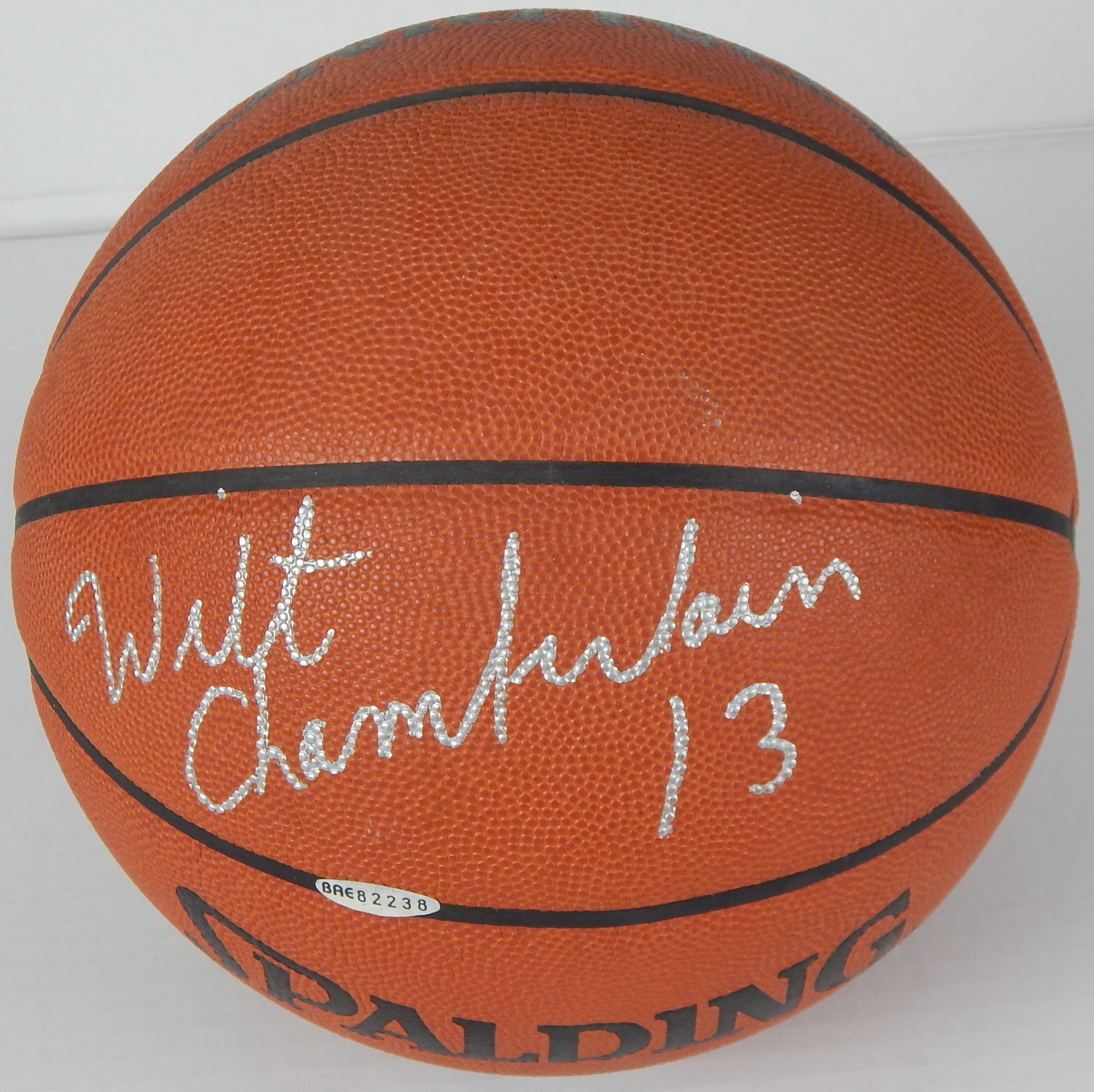 - Wilt Chamberlain UDA Single Signed Basketball