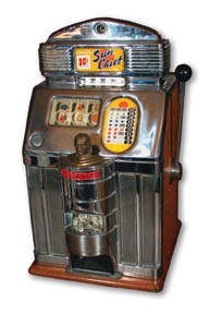 Slot Machines - Jennings Sun Chief 10-Cent Slot Machine