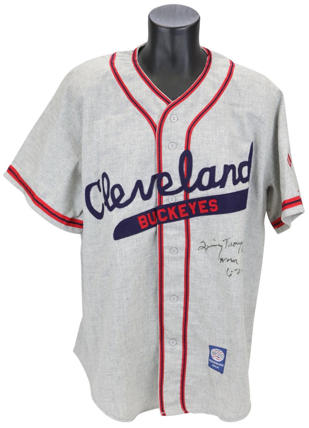 - 1992 Quincy Trouppe Cleveland Buckeyes Signed "Game Worn" Jersey (Shea Stadium)