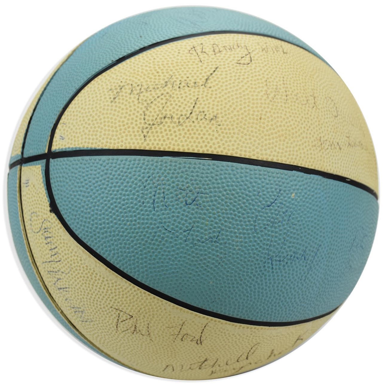 Basketball - 1970s-80s UNC Tar Heels Signed Basketball with Freshman Michael Jordan