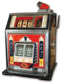 Slot Machines - Watling Blue Seal Twenty-Five Cent Slot Machine