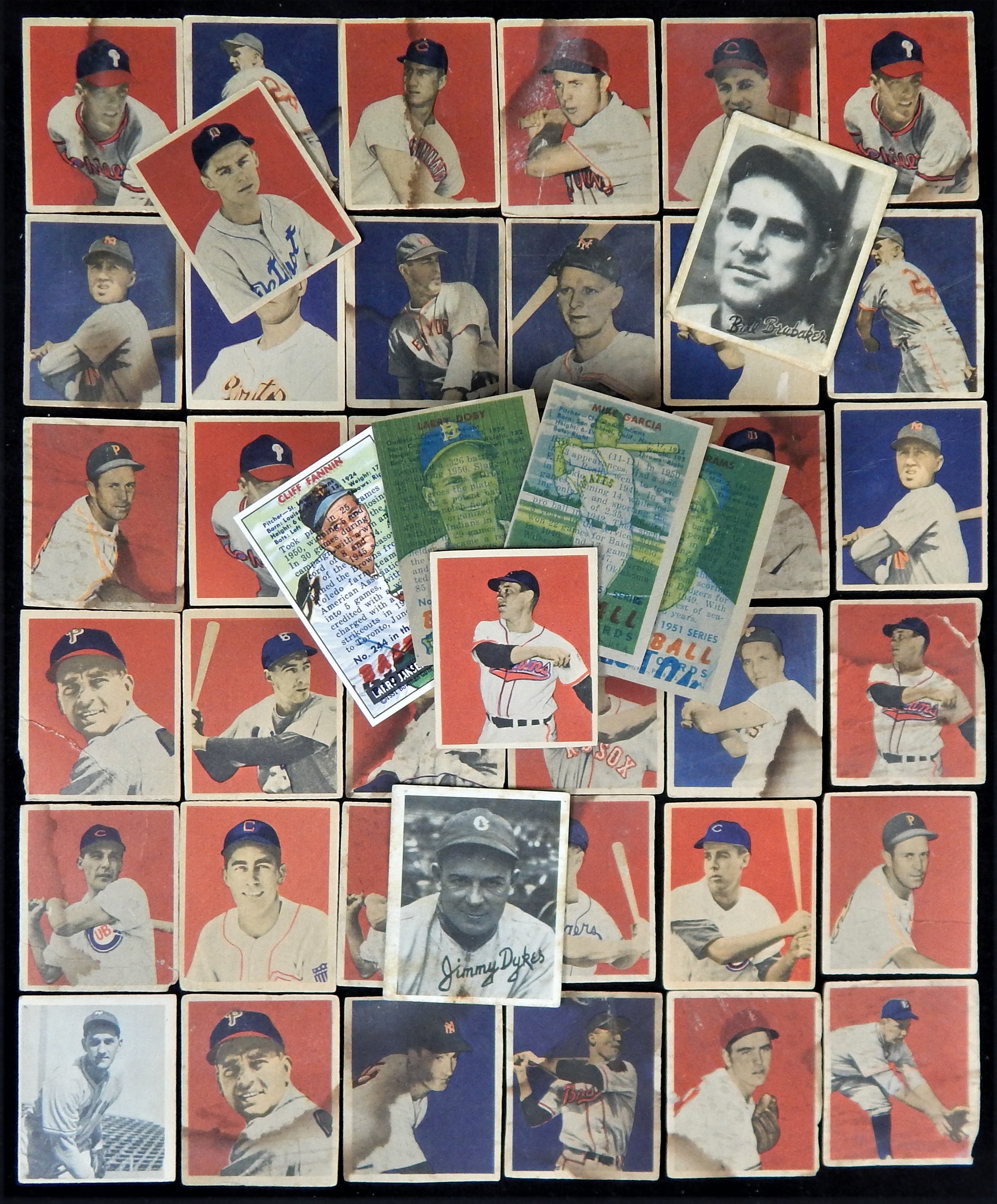 - 1949 & 1951 Bowman Baseball "Double Struck" and More (47)