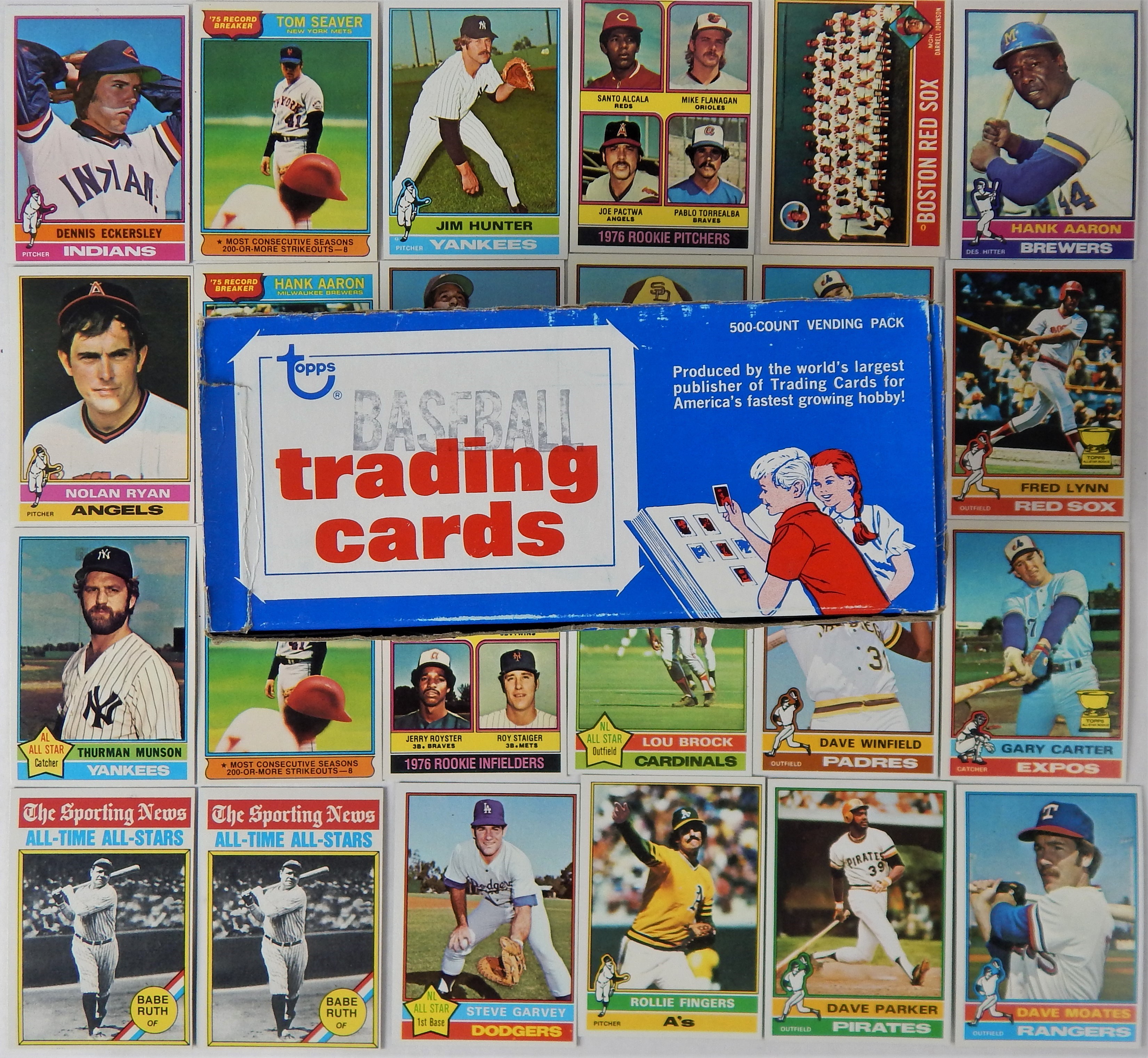 Baseball and Trading Cards - 1976 Topps Baseball Vending Box