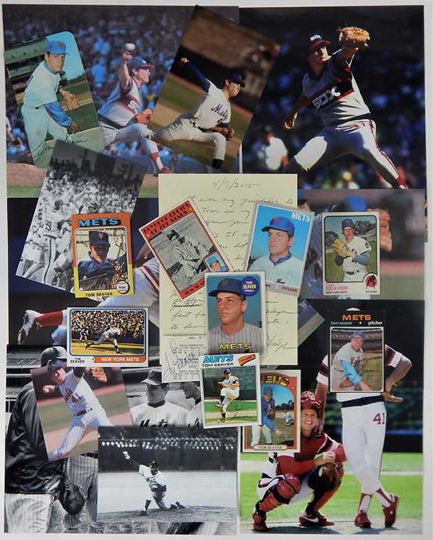 Baseball Autographs - Incredible Tom Seaver Card & Autograph Lot (65)