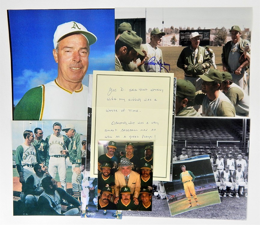 Baseball Autographs - Joe DiMaggio Oakland Athletic's Handwritten Letters with Great Content (23)