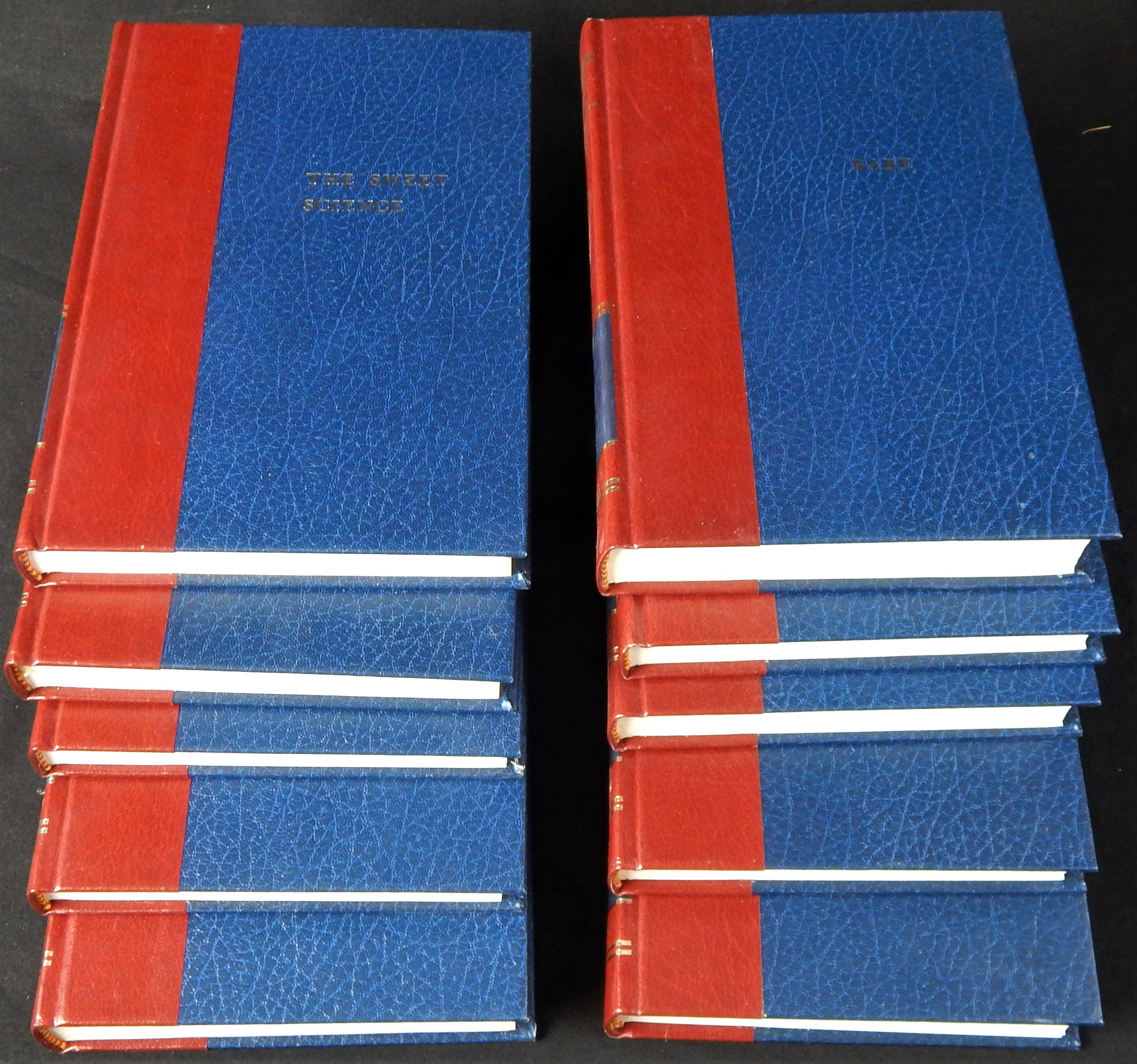 Baseball Autographs - 1980 "Sport Classics" Signed 10 Volume Book Set with BILL VEECK