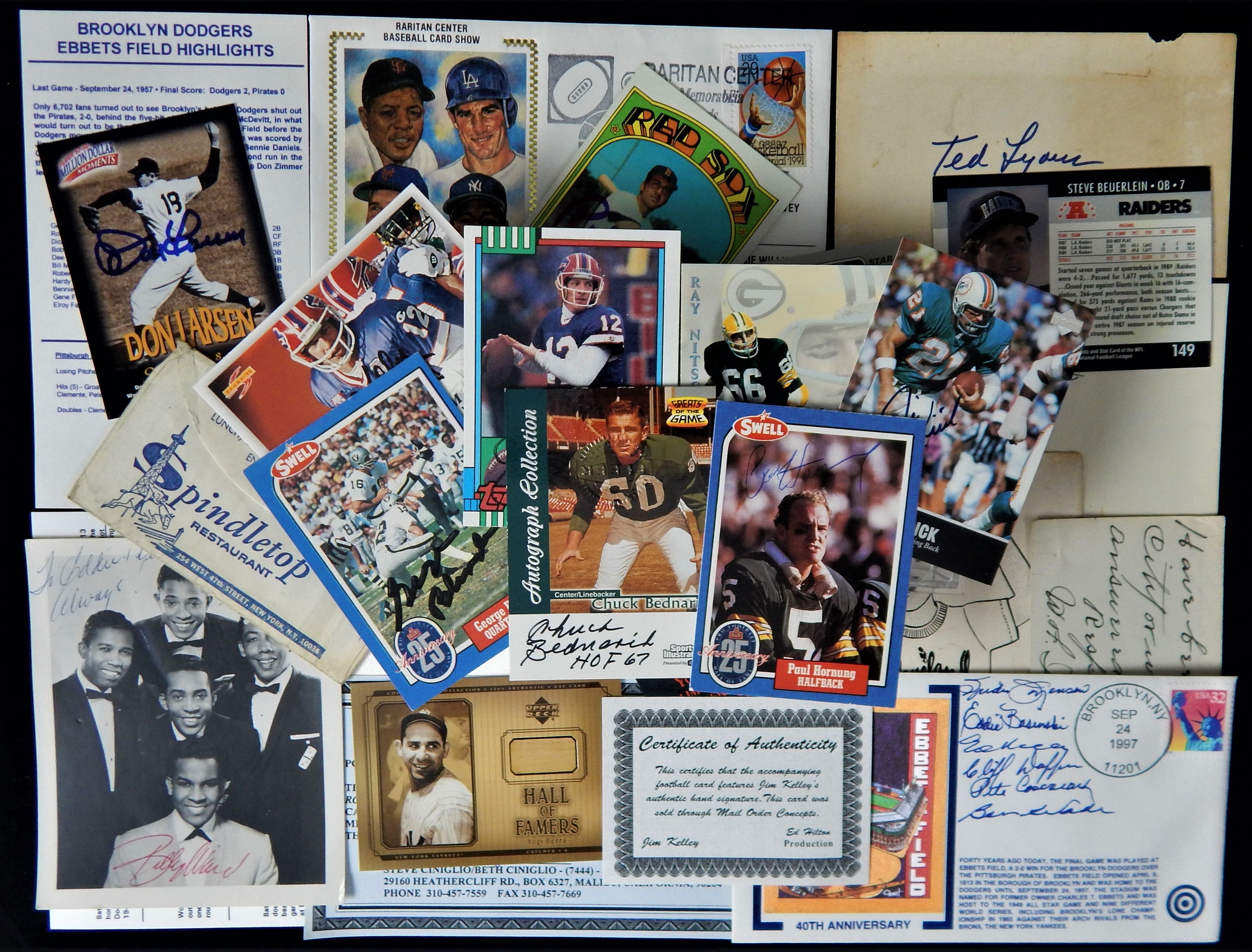 - Large Sports Card and Autographed Memorabilia Collection