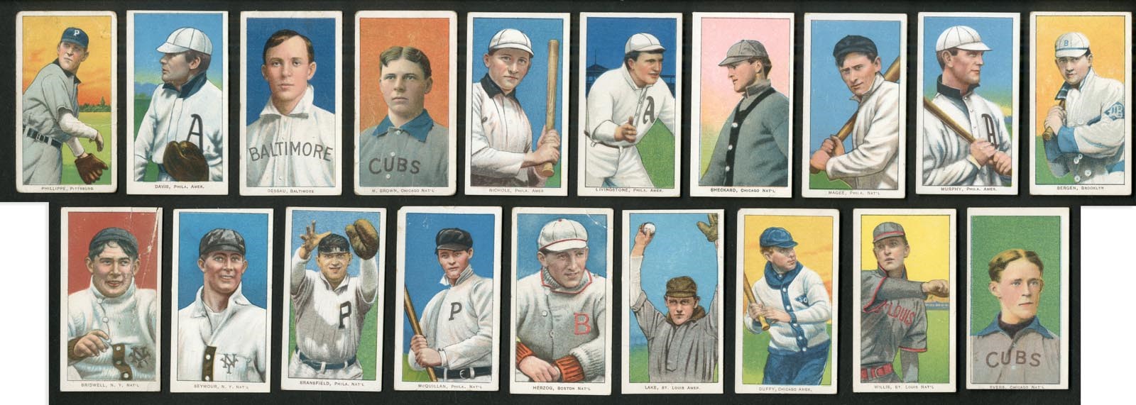 1909-11 T206 Collection with Major Hall of Famers (19)