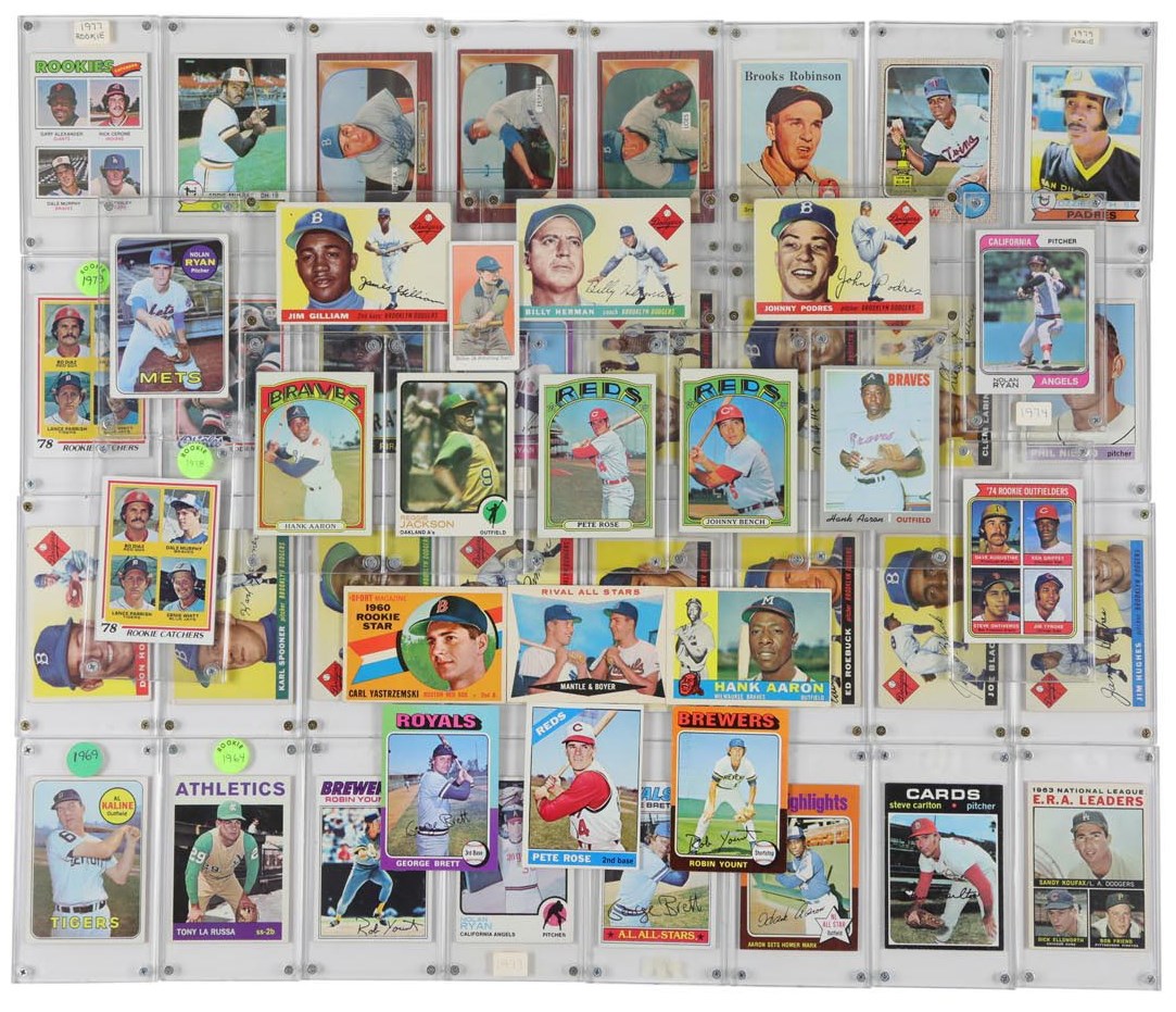 1908-1970s Topps Hall of Famers & Stars Collection w/PSA Graded (60+)