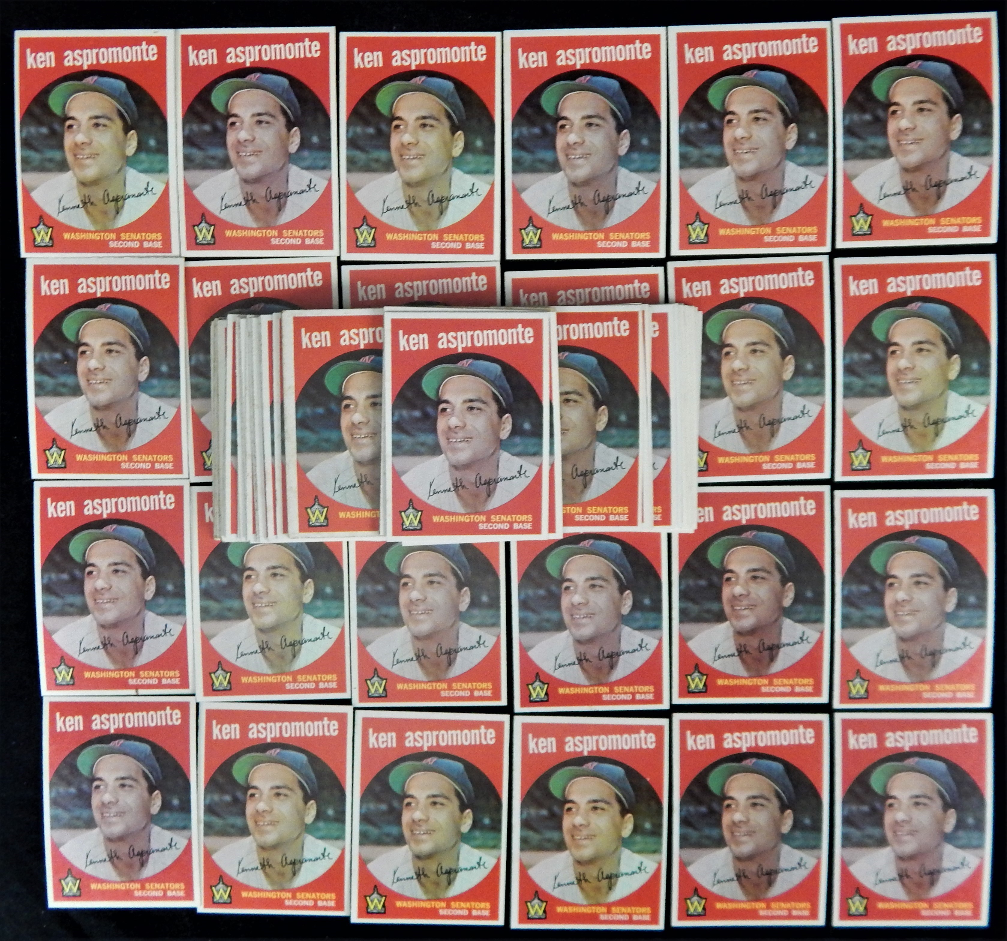 Baseball and Trading Cards - 1959 Topps #424 Ken Aspromonte Lot of 75
