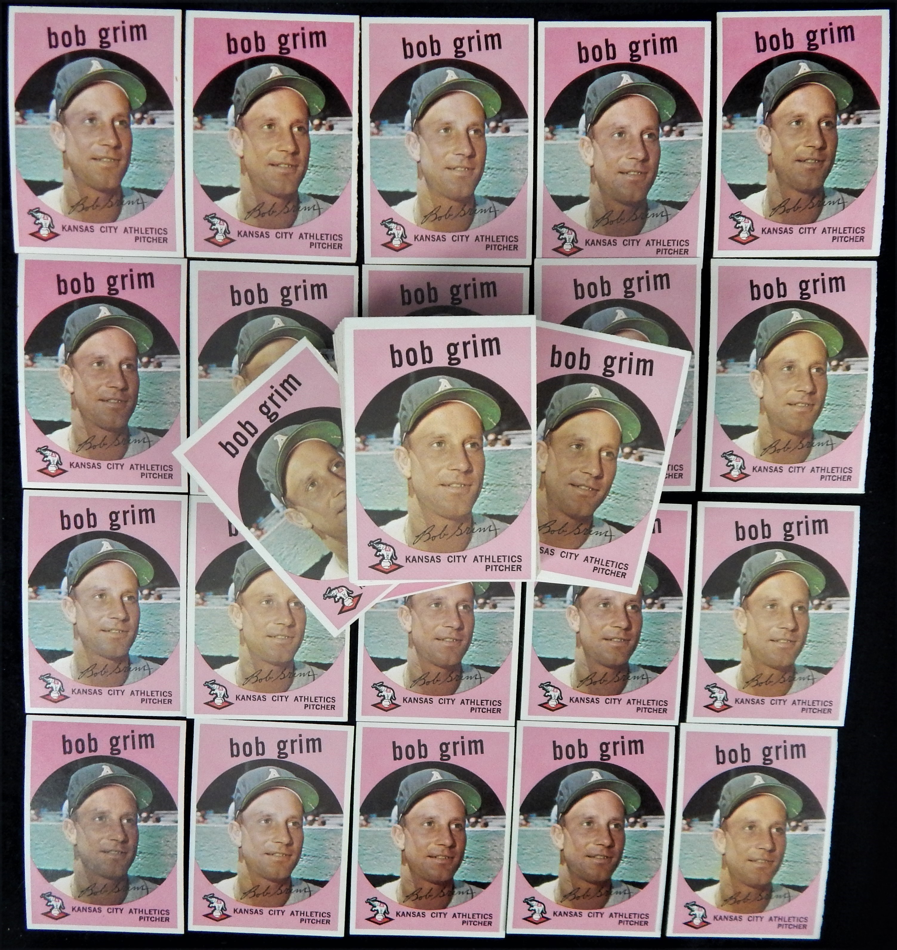 Baseball and Trading Cards - 1959 Topps # 423 Bob Grim Lot of 75