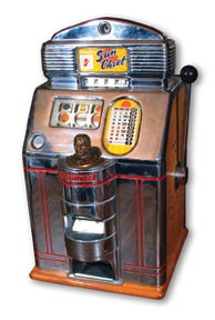 Slot Machines - Jennings Sun Chief Five-Cent Slot Machine