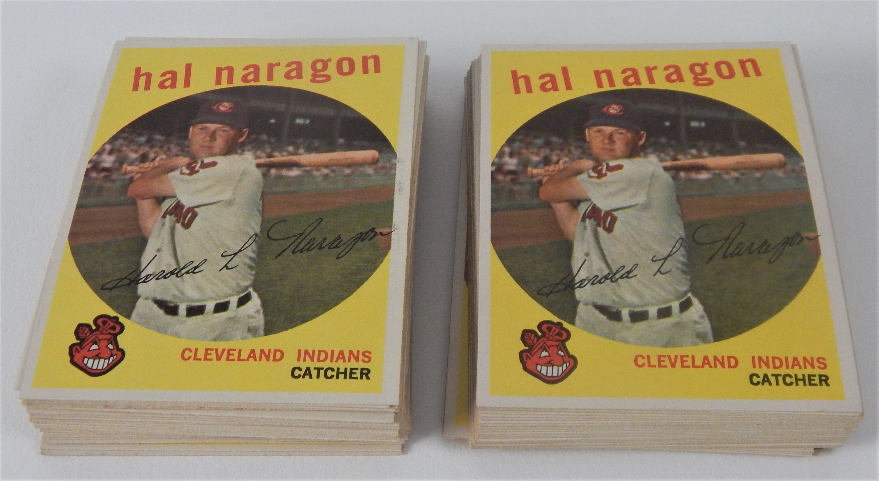 Baseball and Trading Cards - 1959 Topps #376 Hal Naragon Lot of 70